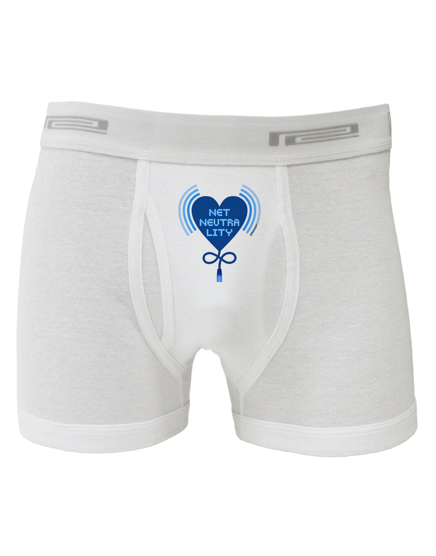 Heart Net Neutrality Boxer Briefs-Boxer Briefs-TooLoud-White-Small-Davson Sales