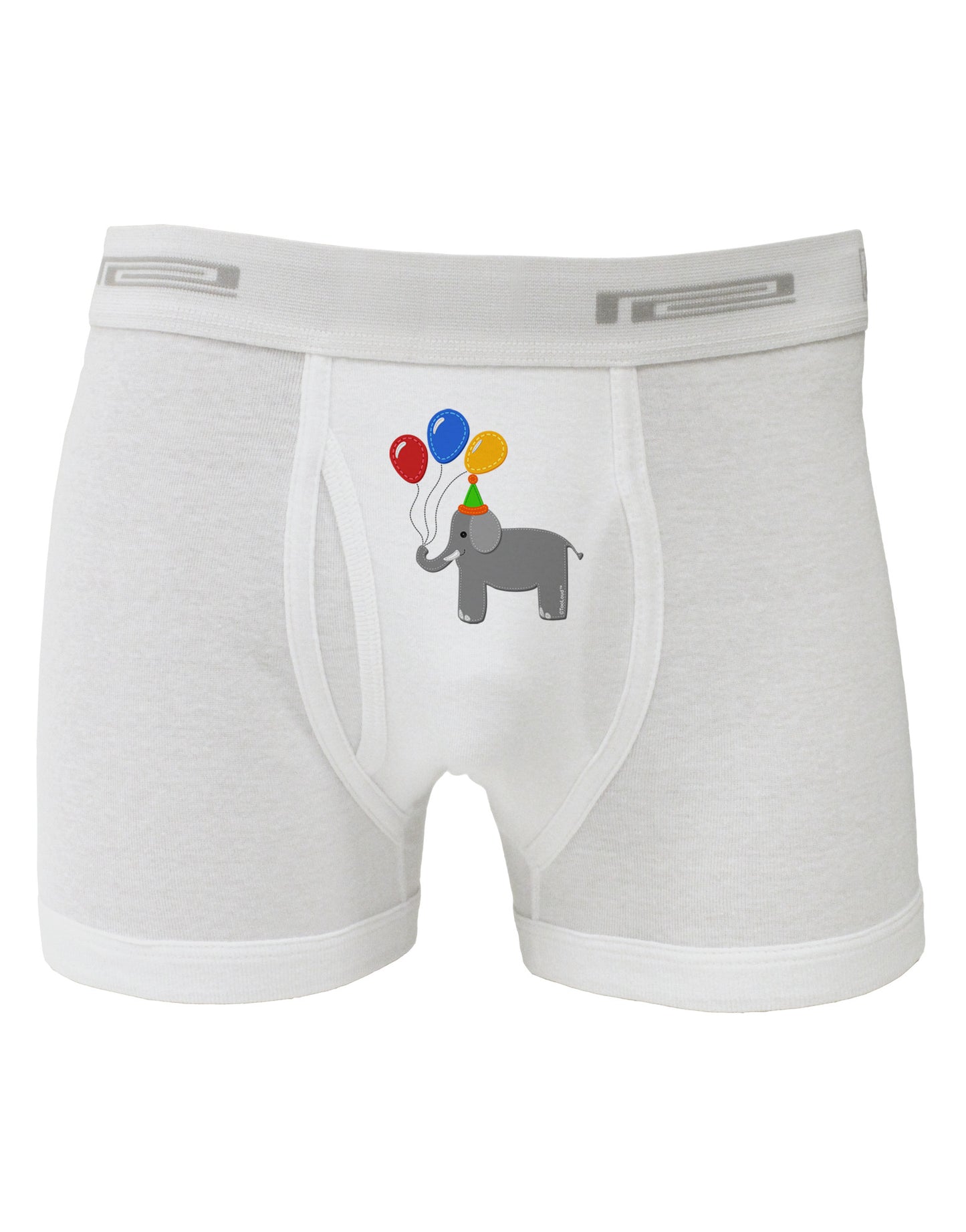 Cute Elephant with Balloons Boxer Briefs-Boxer Briefs-TooLoud-White-Small-Davson Sales