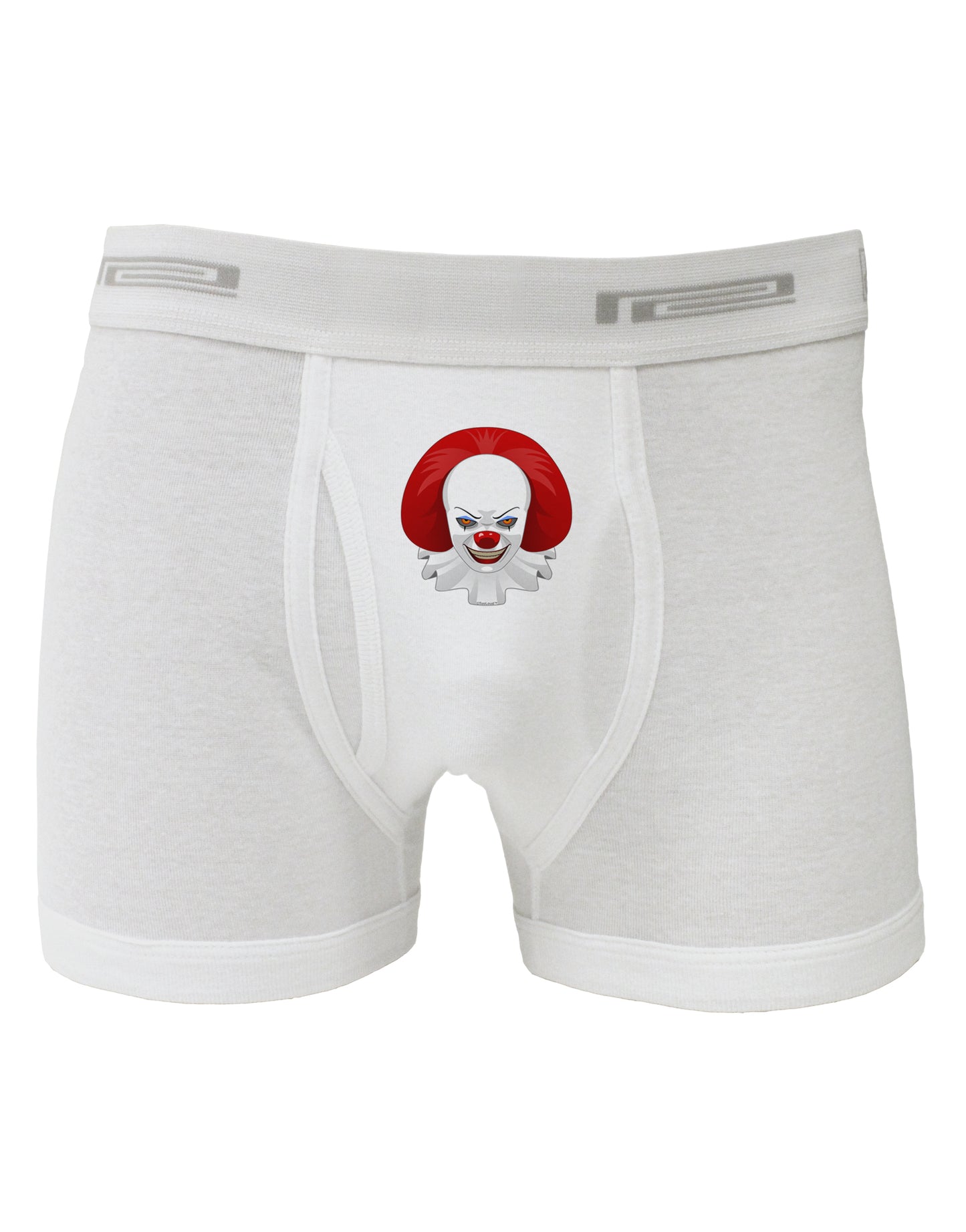 Scary Clown Face B - Halloween Boxer Briefs-Boxer Briefs-TooLoud-White-Small-Davson Sales