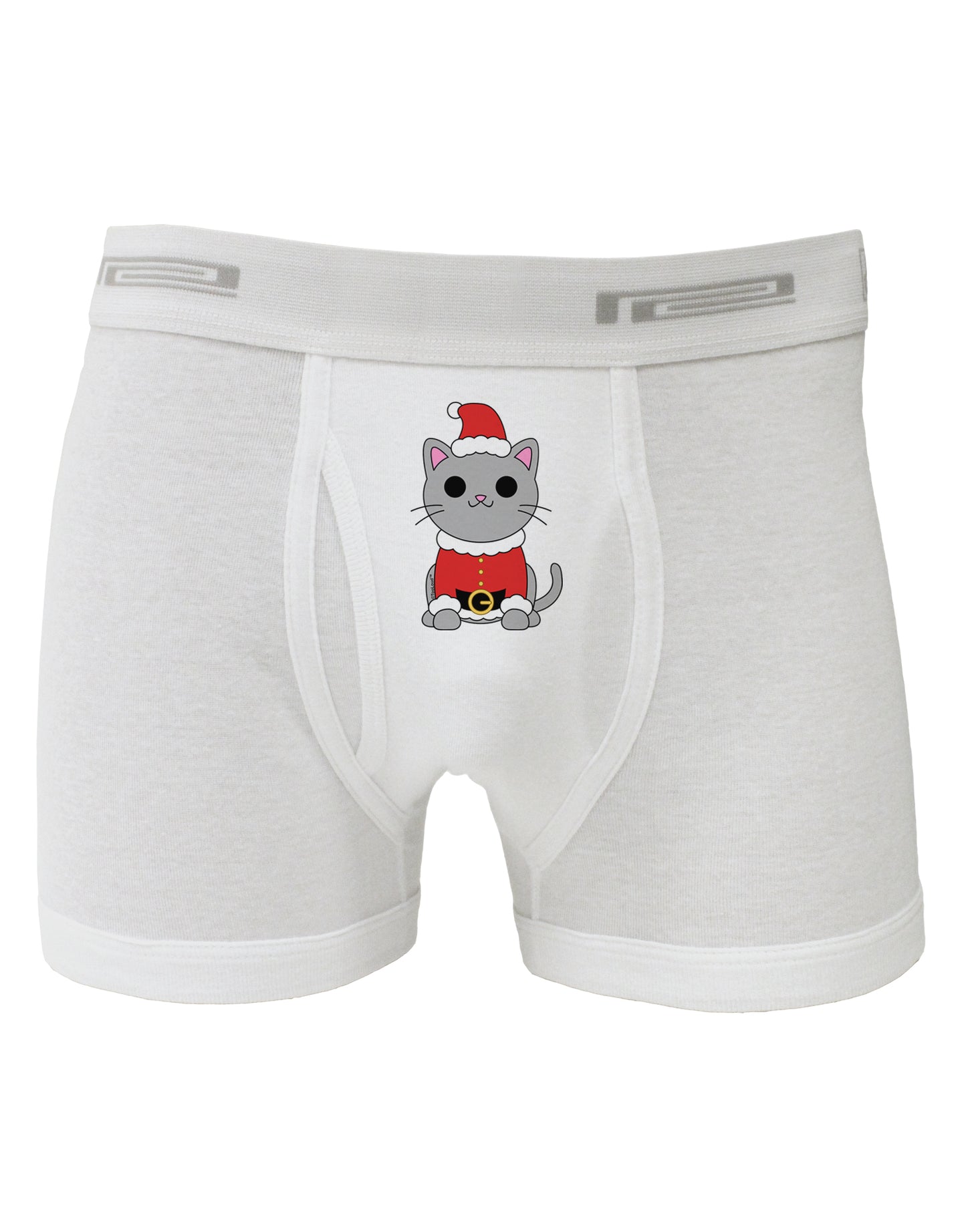 Mr. Whiskerton Santa Suit - Christmas Boxer Briefs by TooLoud-Boxer Briefs-TooLoud-White-Small-Davson Sales