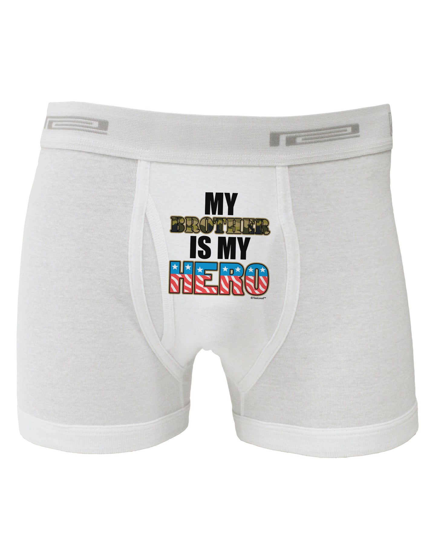 My Brother is My Hero - Armed Forces Boxer Briefs by TooLoud-Boxer Briefs-TooLoud-White-Small-Davson Sales