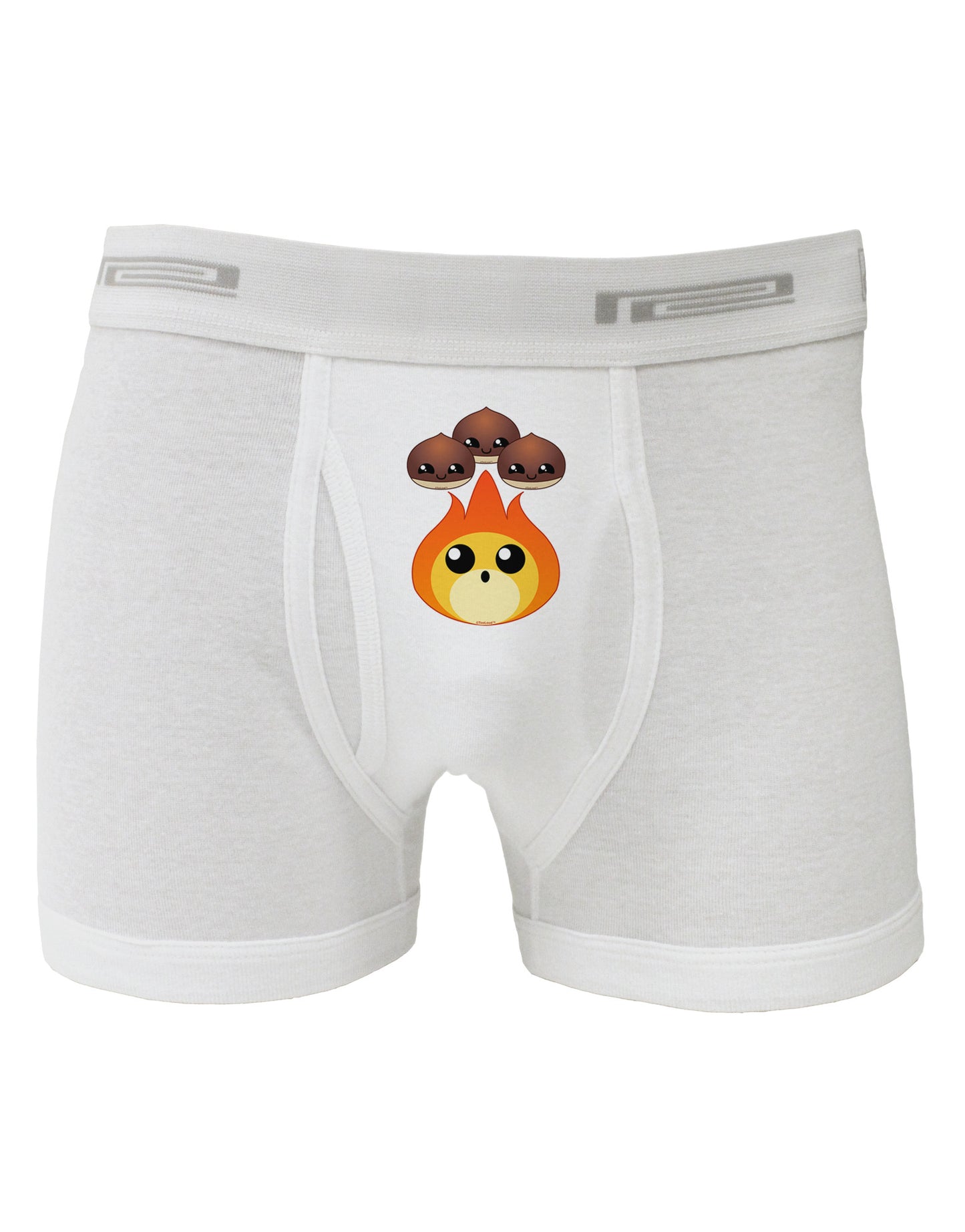 Cute Chestnuts Roasting - Christmas Boxer Briefs-Boxer Briefs-TooLoud-White-Small-Davson Sales