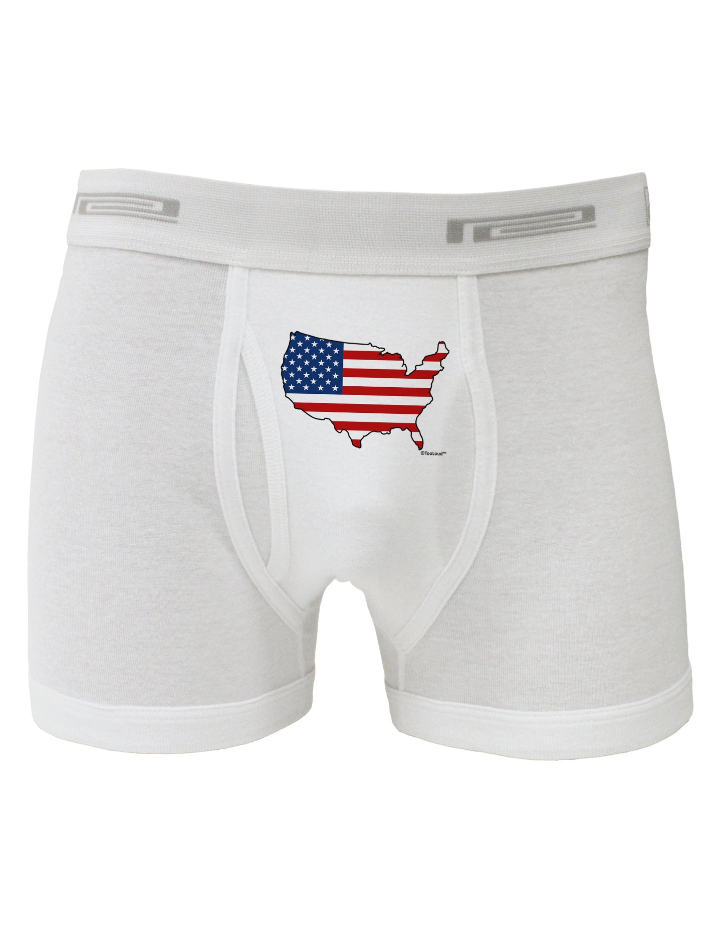 United States Cutout - American Flag Design Boxer Briefs by TooLoud-Boxer Briefs-TooLoud-White-Small-Davson Sales