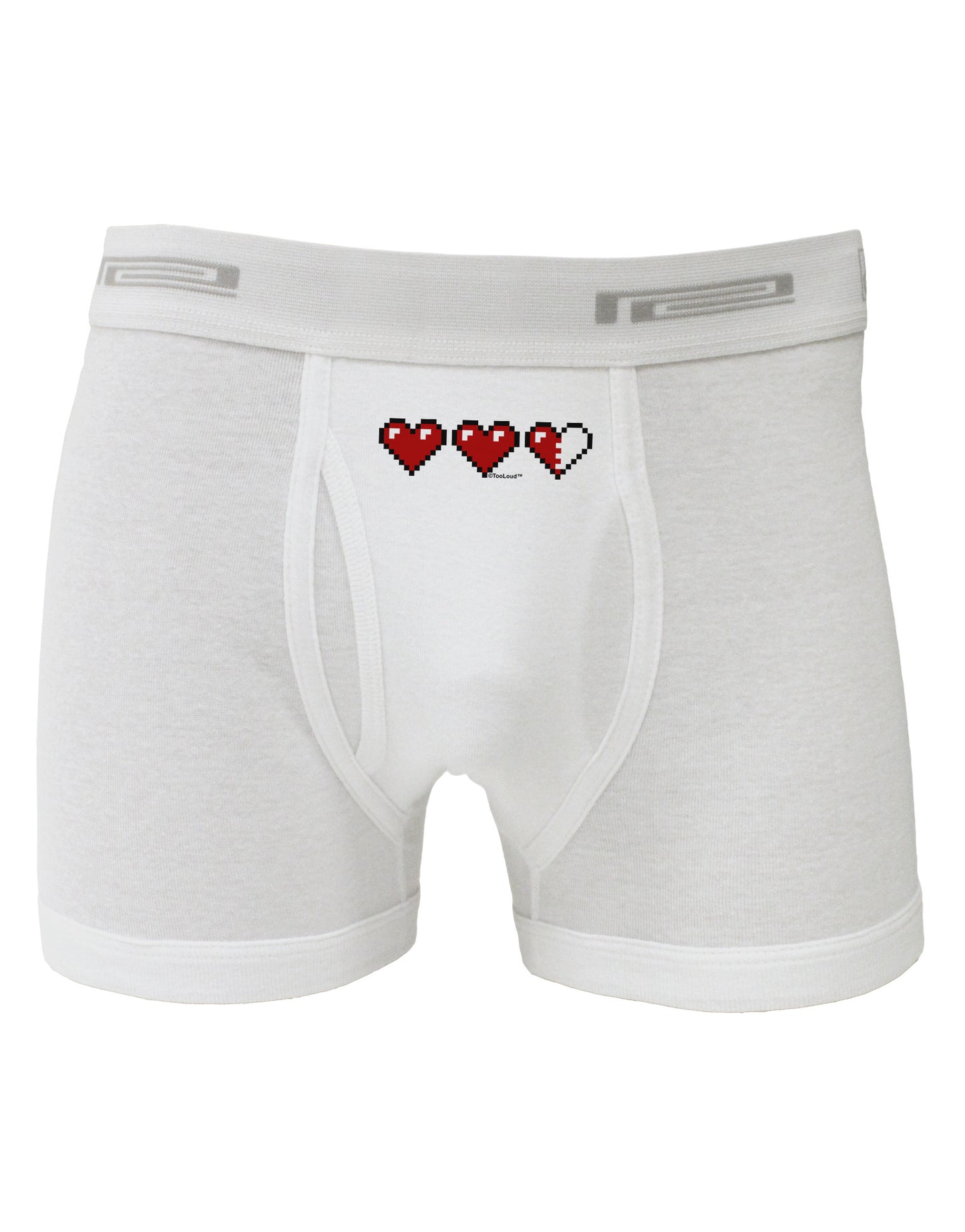 Couples Pixel Heart Life Bar - Left Boxer Briefs by TooLoud-Boxer Briefs-TooLoud-White-Small-Davson Sales