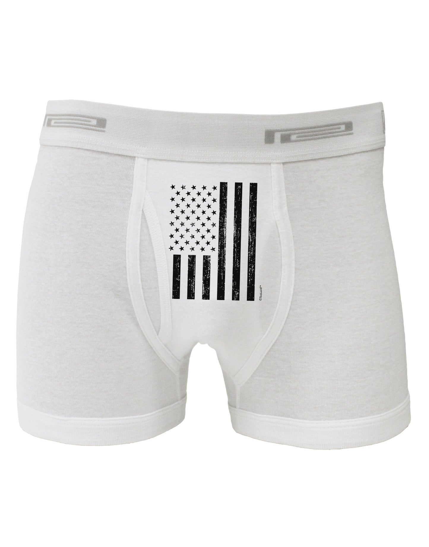 Stamp Style American Flag - Distressed Boxer Briefs by TooLoud-Boxer Briefs-TooLoud-White-Small-Davson Sales