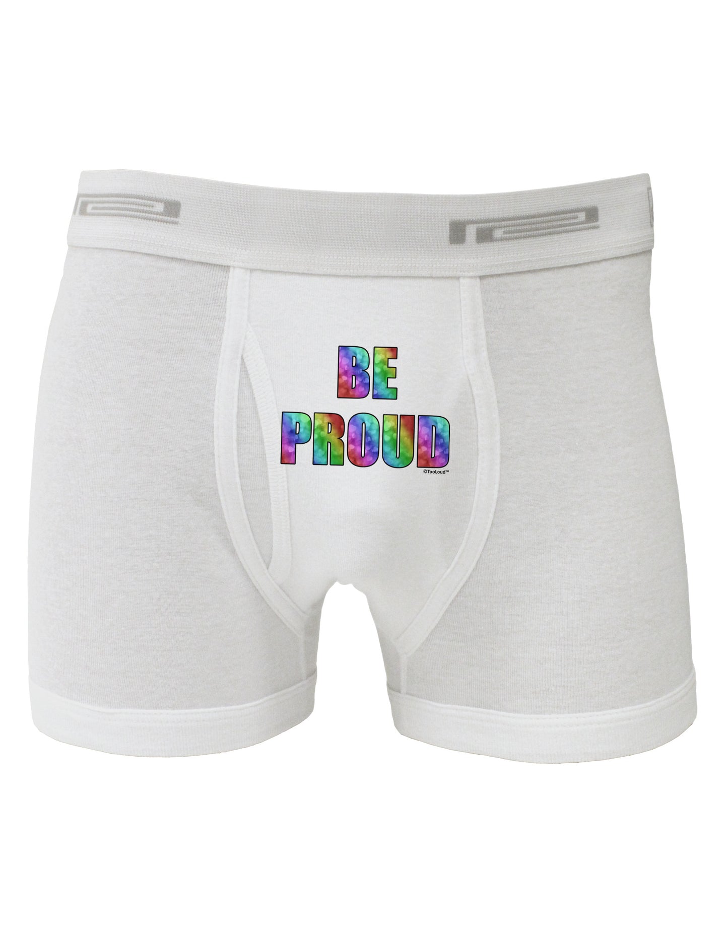 Be Proud Gay Pride - Rainbow Hearts Boxer Briefs by TooLoud-Boxer Briefs-TooLoud-White-Small-Davson Sales