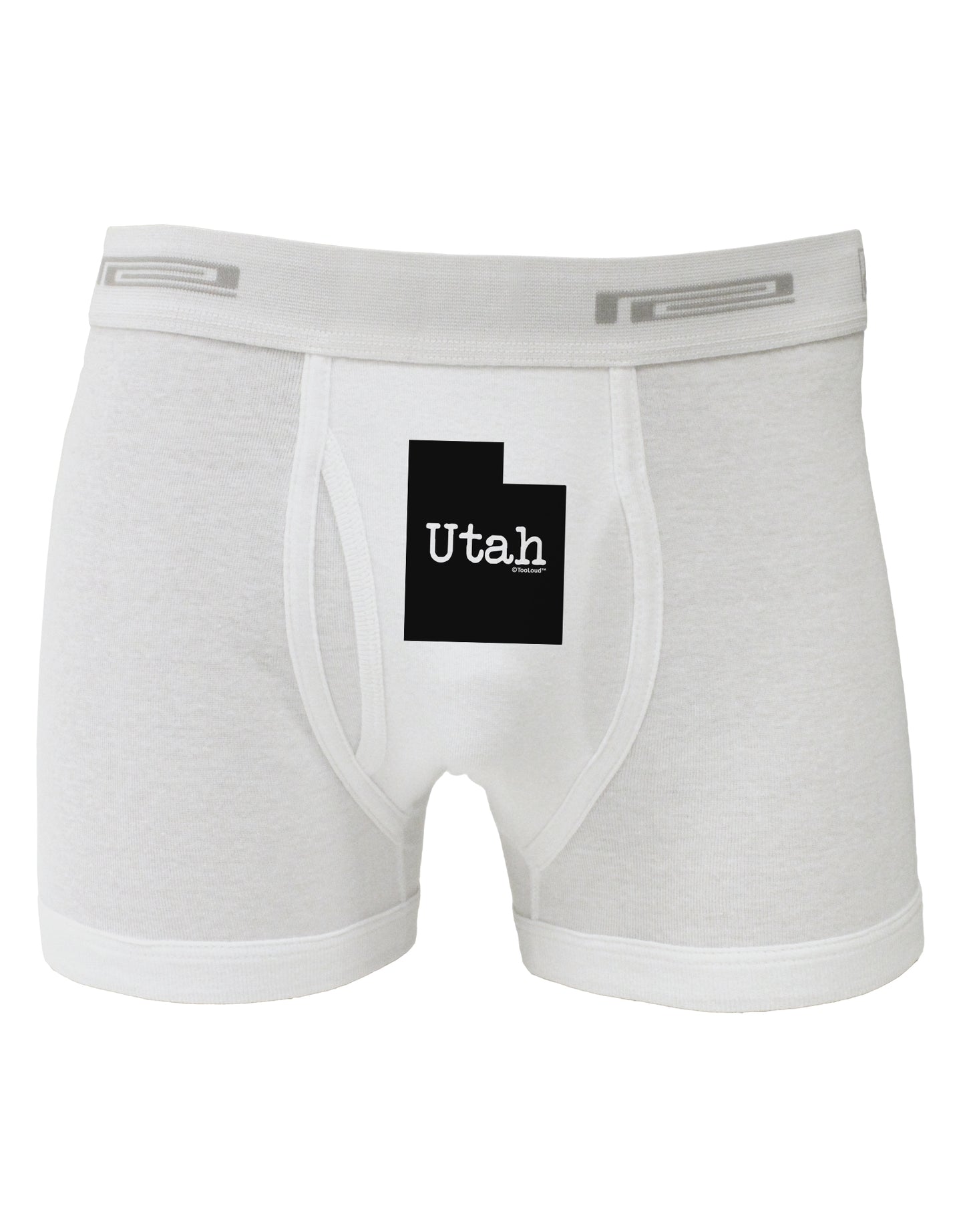 Utah - United States Shape Boxer Briefs by TooLoud-Boxer Briefs-TooLoud-White-Small-Davson Sales