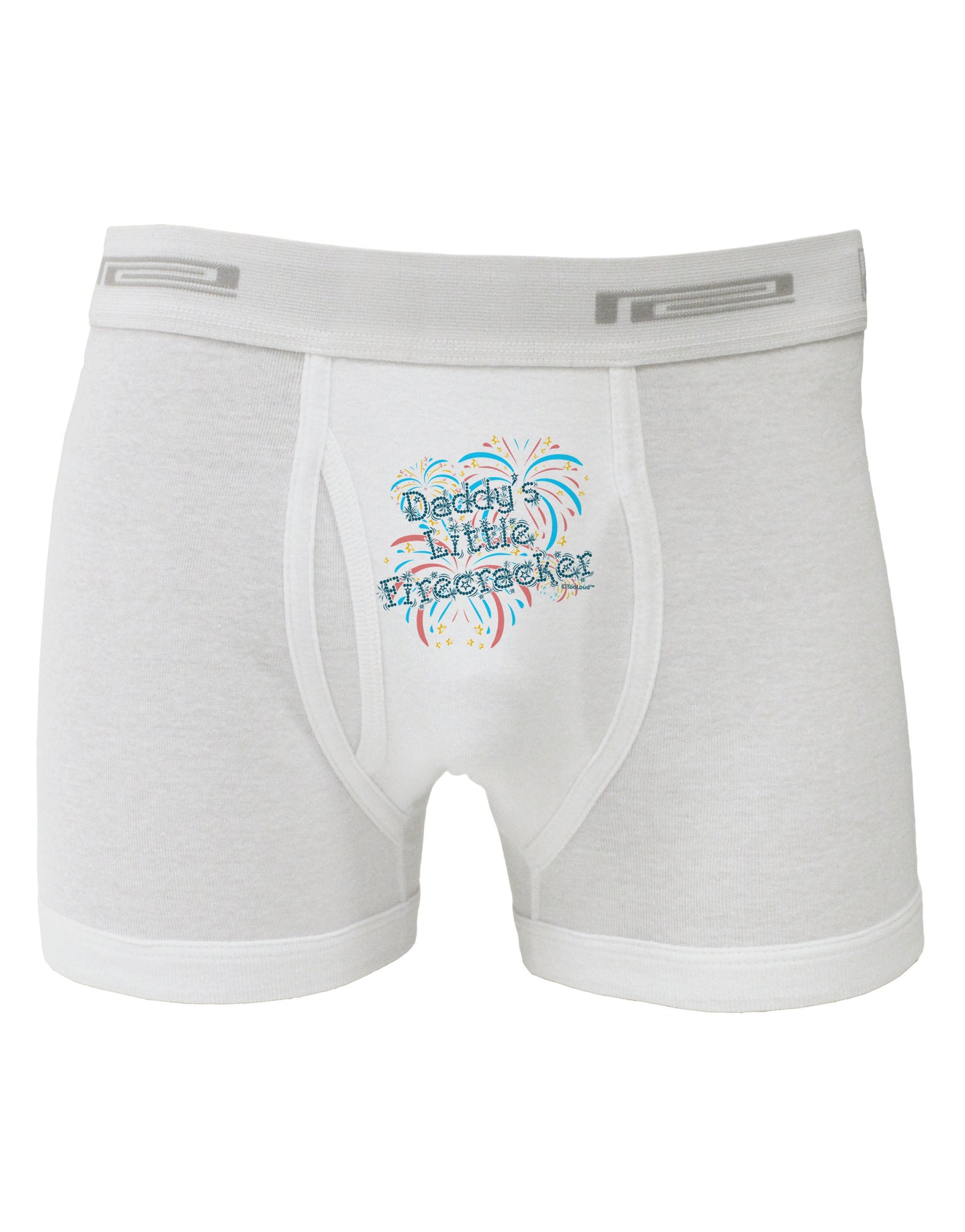 Daddy's Little Firecracker Boxer Briefs-Boxer Briefs-TooLoud-White-Small-Davson Sales