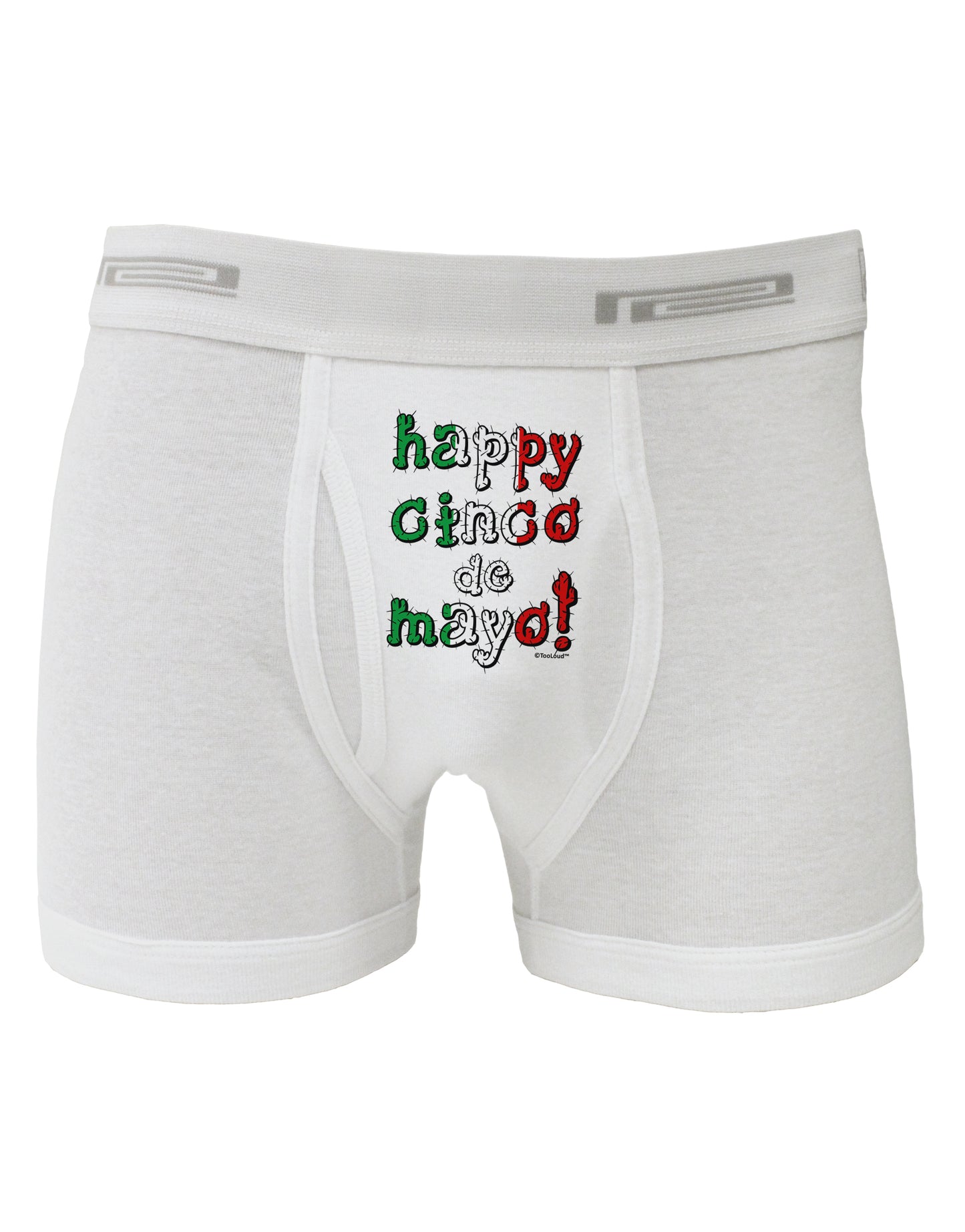 Happy Cinco de Mayo - Cactus Design Boxer Briefs by TooLoud-Boxer Briefs-TooLoud-White-Small-Davson Sales