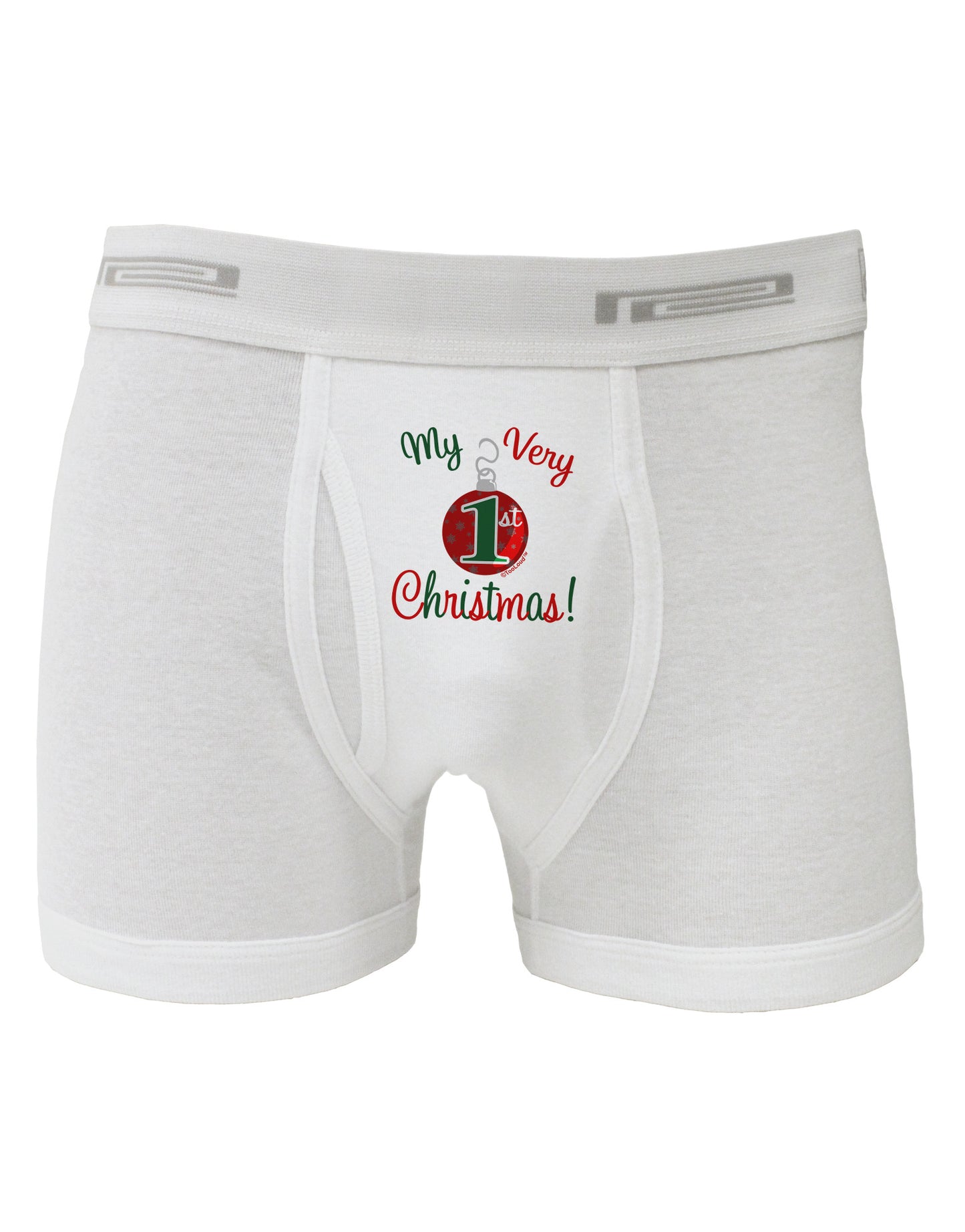 My Very 1st Christmas Boxer Briefs-Boxer Briefs-TooLoud-White-Small-Davson Sales