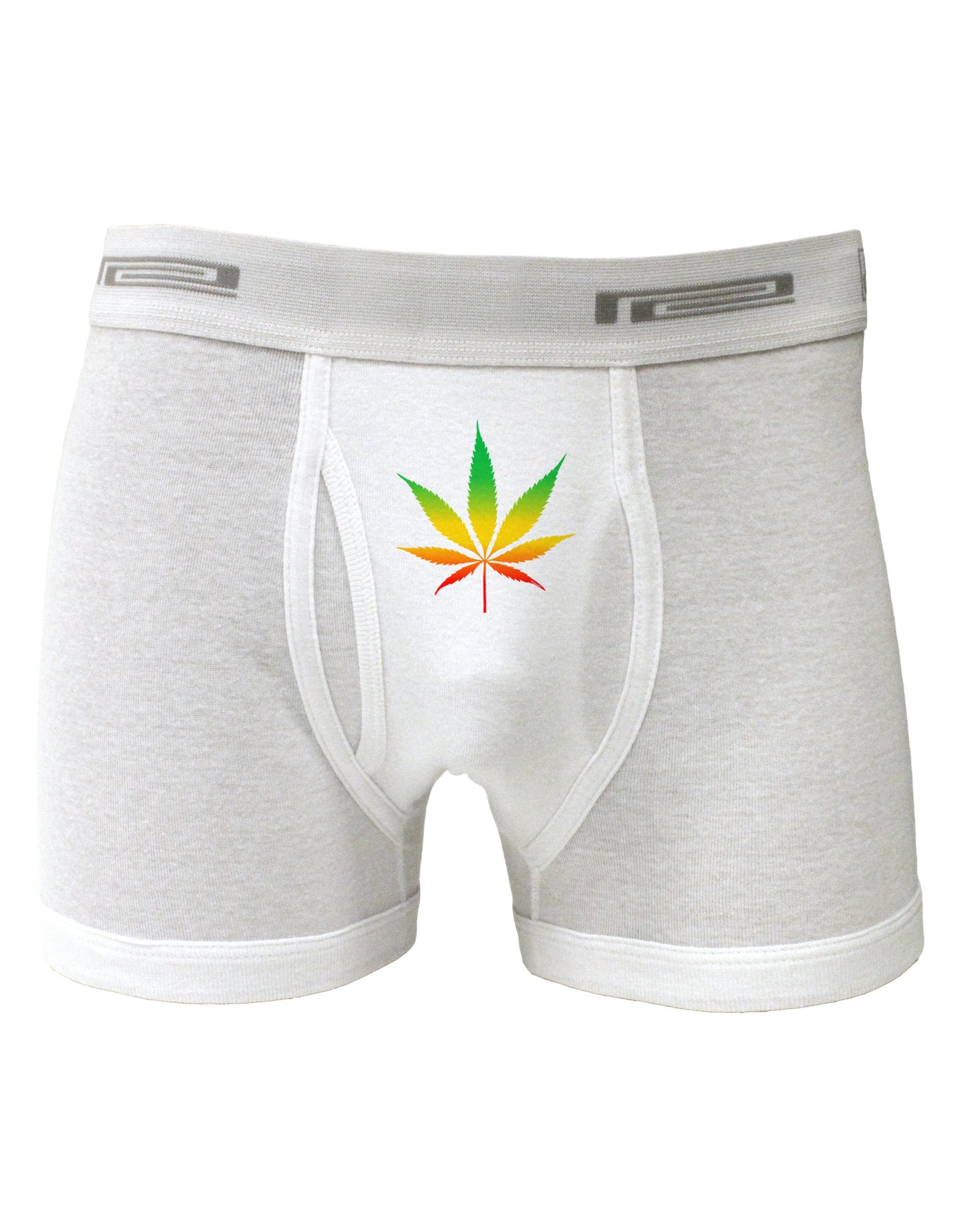Marijuana Leaf Rastafarian Colors Boxer Briefs-Boxer Briefs-TooLoud-White-Small-Davson Sales