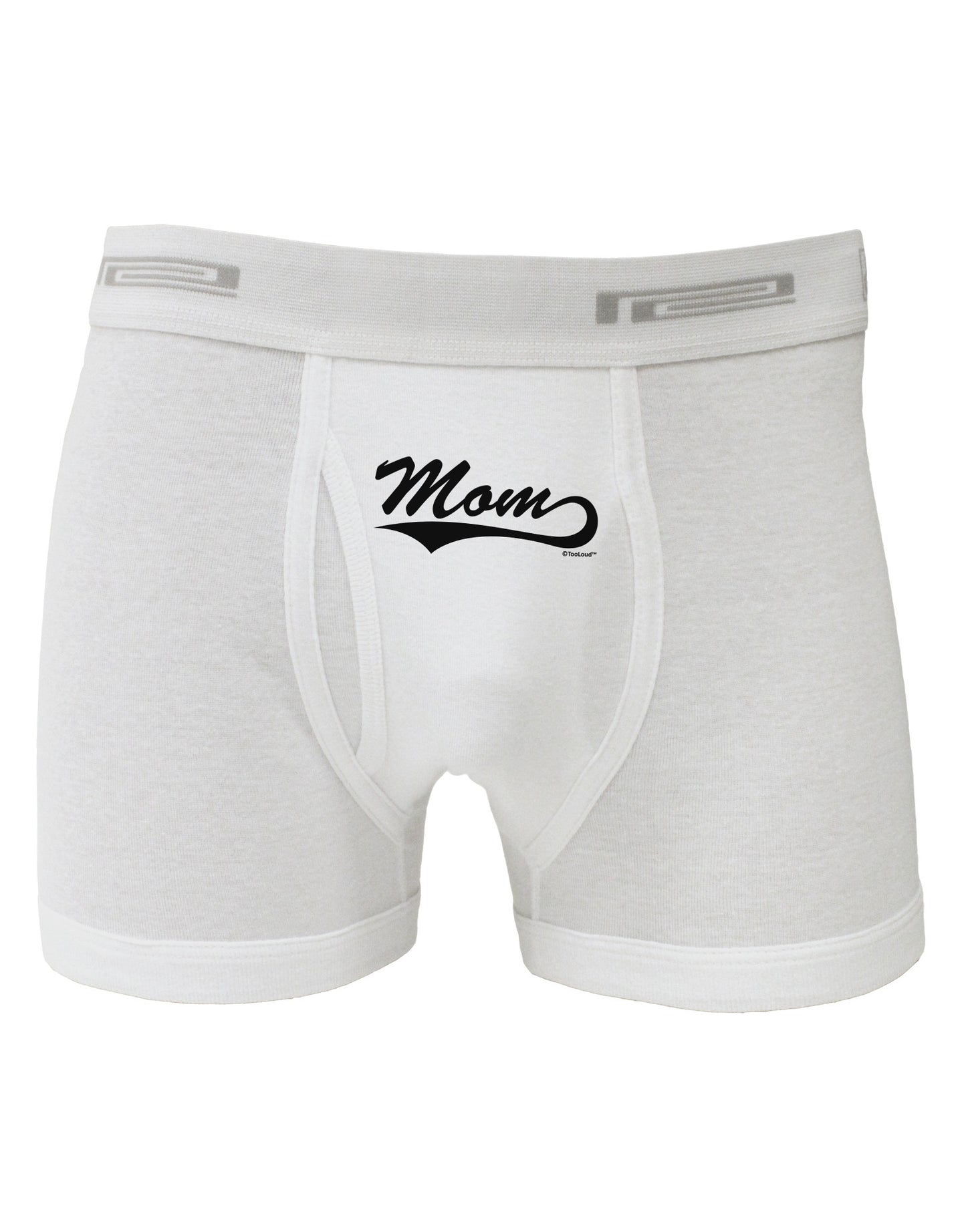 Mom - Sports Tail Script Boxer Briefs by TooLoud-Boxer Briefs-TooLoud-White-Small-Davson Sales