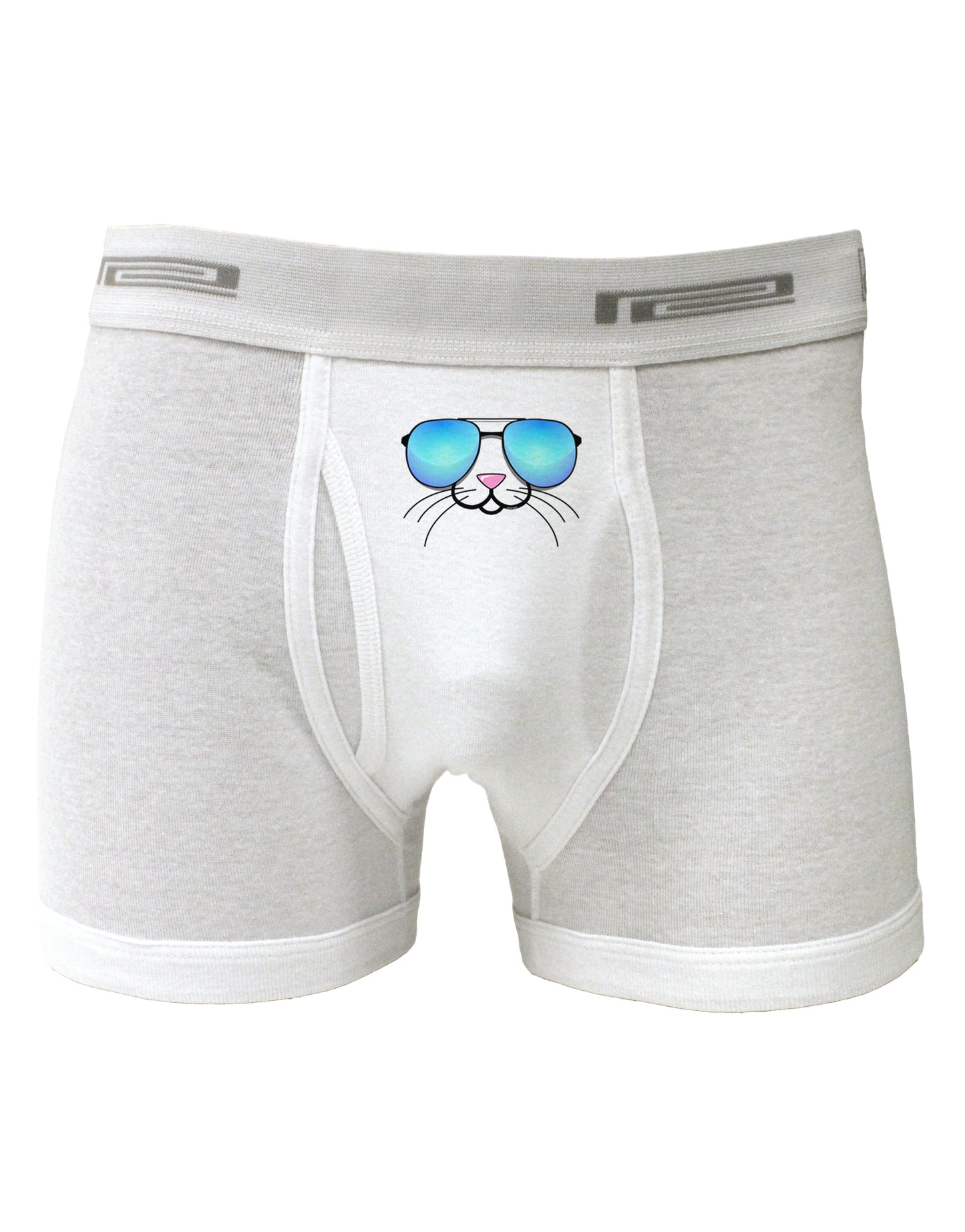 Kyu-T Face - Tiny Cool Sunglasses Boxer Briefs-Boxer Briefs-TooLoud-White-Small-Davson Sales