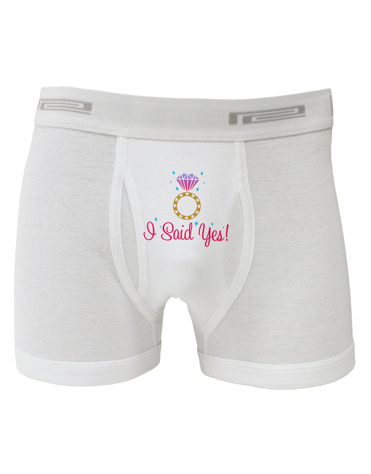 I Said Yes - Diamond Ring - Color Boxer Briefs-Boxer Briefs-TooLoud-White-Small-Davson Sales