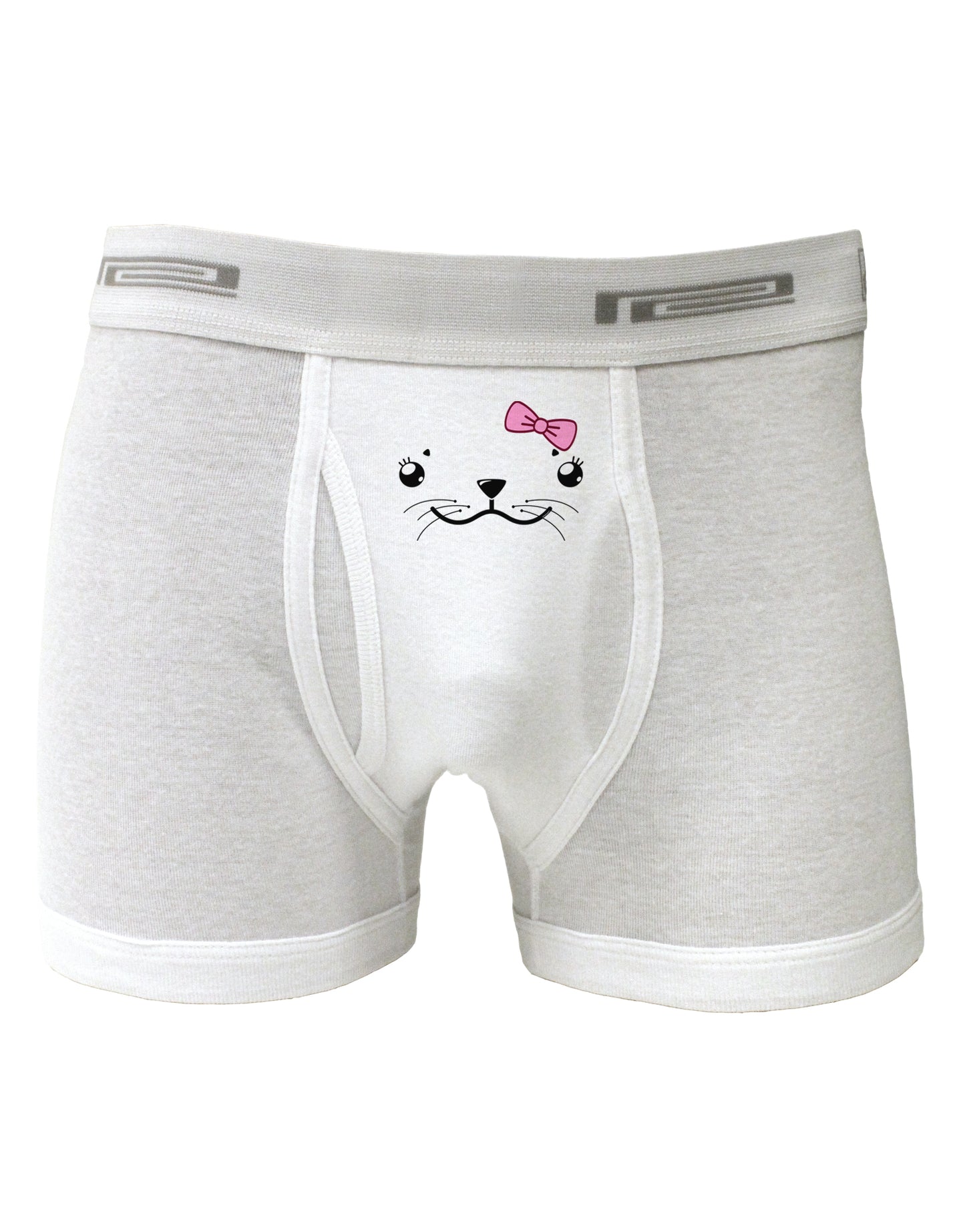 Kyu-T Face - Sealia Cute Girl Seal Boxer Briefs-Boxer Briefs-TooLoud-White-Small-Davson Sales