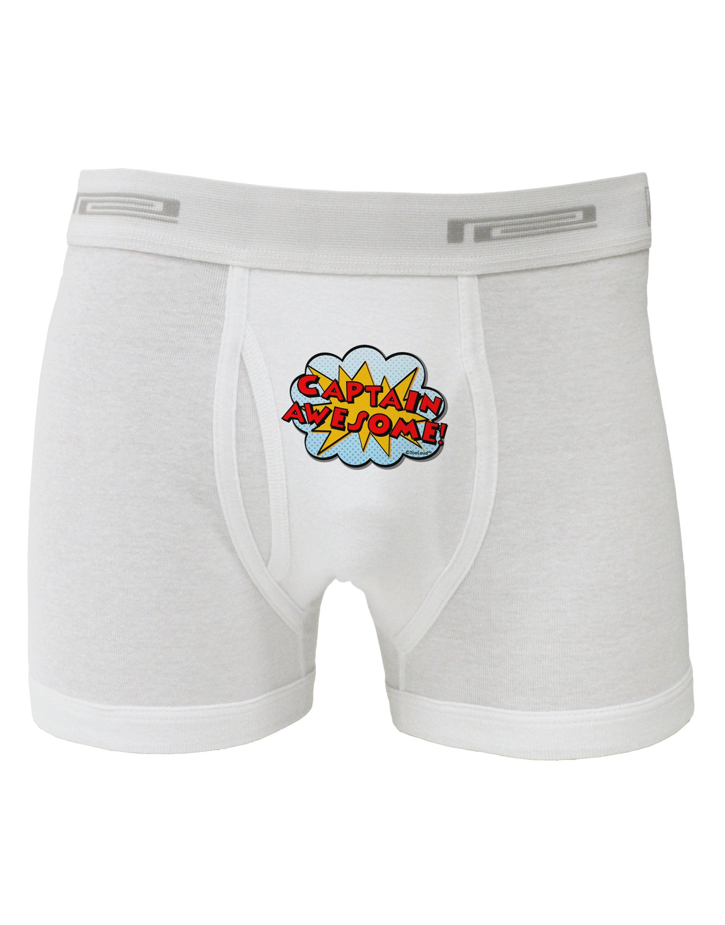 Captain Awesome - Superhero Style Boxer Briefs by TooLoud-Boxer Briefs-TooLoud-White-Small-Davson Sales