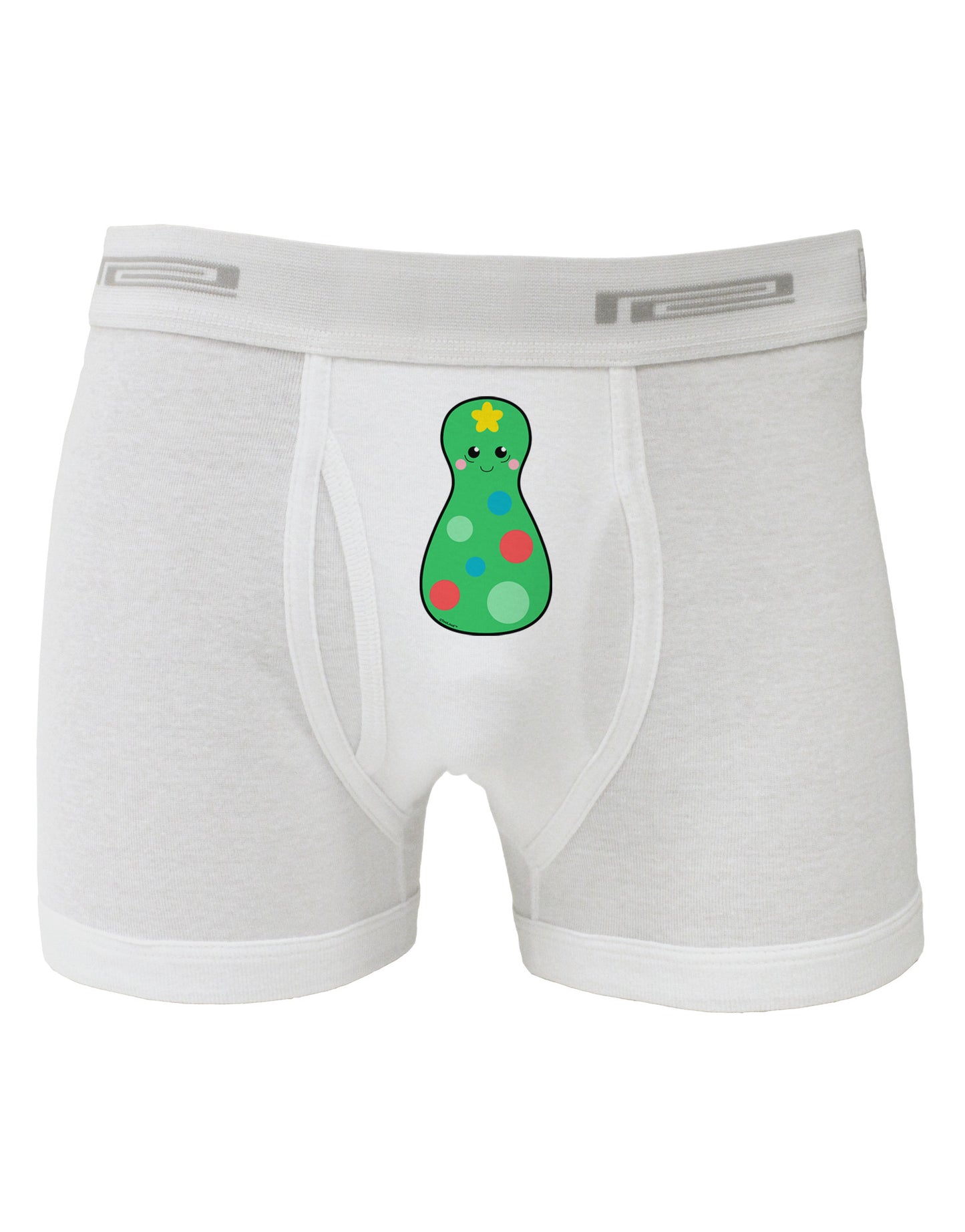 Cute Christmas Tree Matryoshka Nesting Doll Boxer Briefs-Boxer Briefs-TooLoud-White-Small-Davson Sales