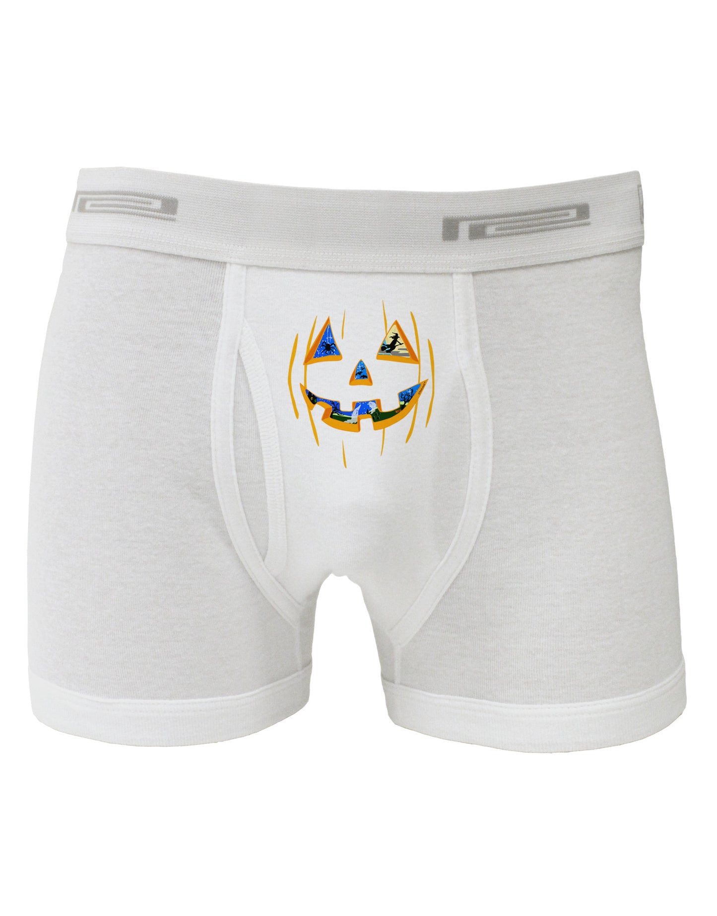Jack O Lanterns Point of View Pumpkin Boxer Briefs-Boxer Briefs-TooLoud-White-Small-Davson Sales
