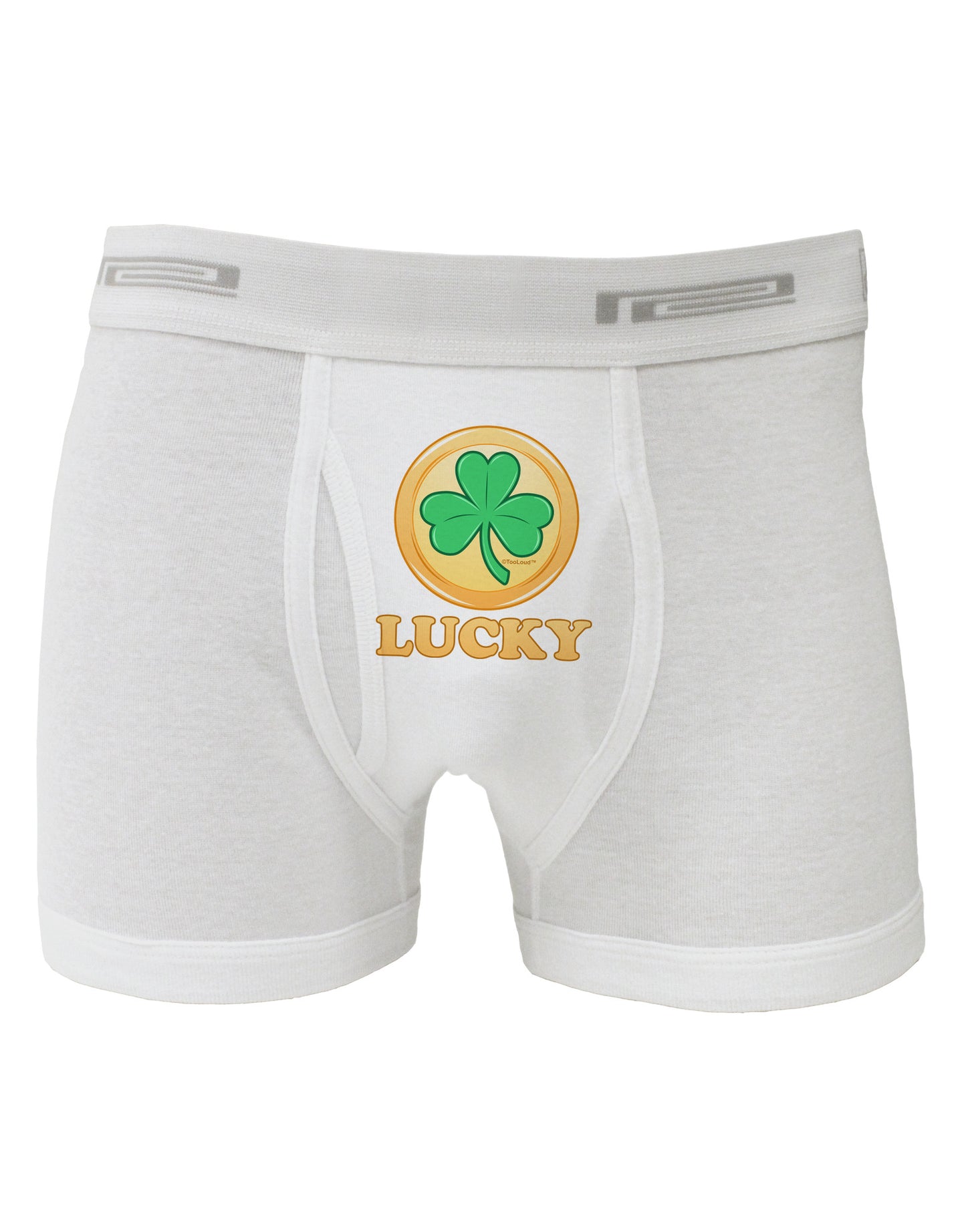 Shamrock Button - Lucky Boxer Briefs by TooLoud-Boxer Briefs-TooLoud-White-Small-Davson Sales