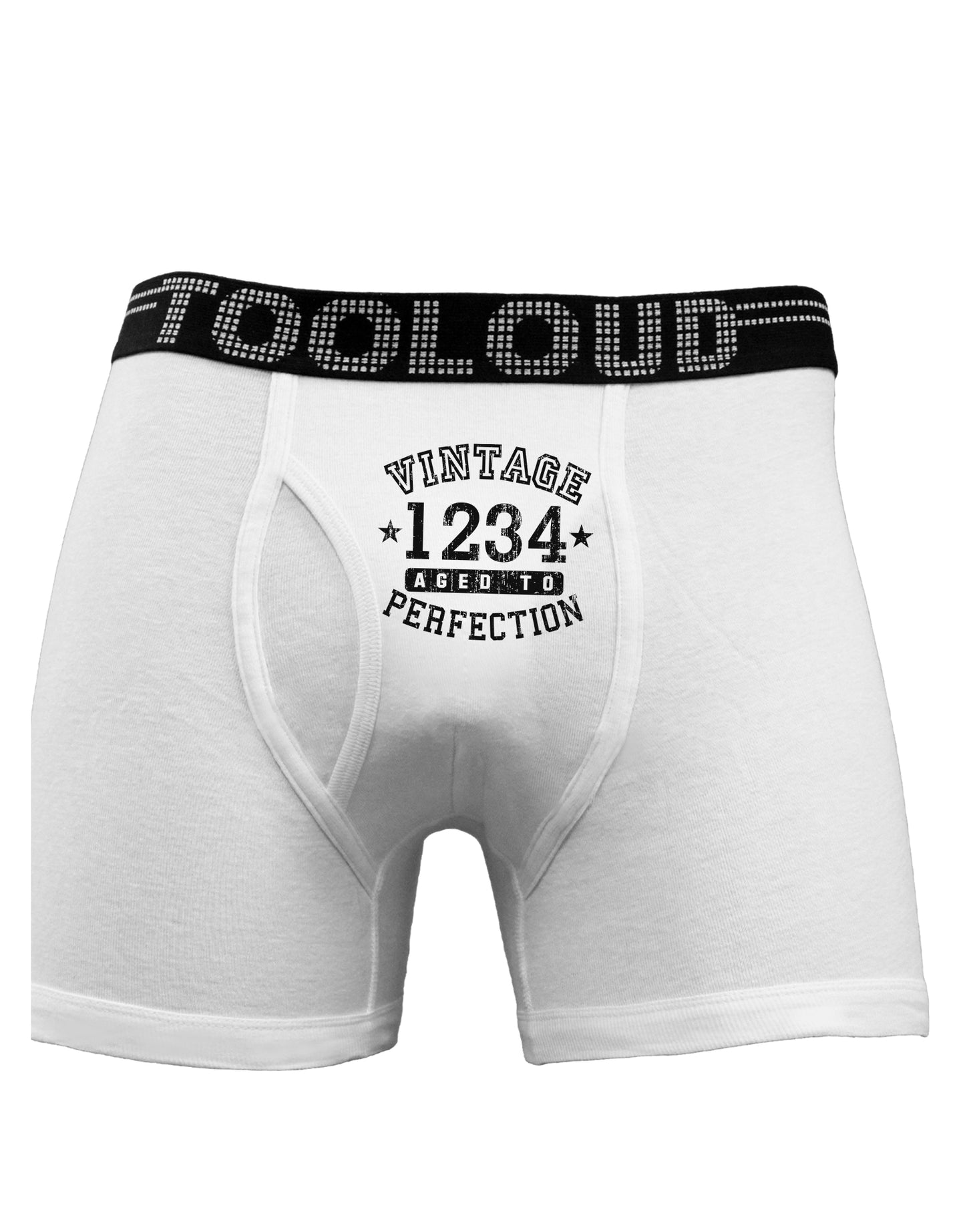 Personalized Vintage Birth Year Distressed Boxer Briefs by TooLoud-Boxer Briefs-TooLoud-White-Small-Davson Sales