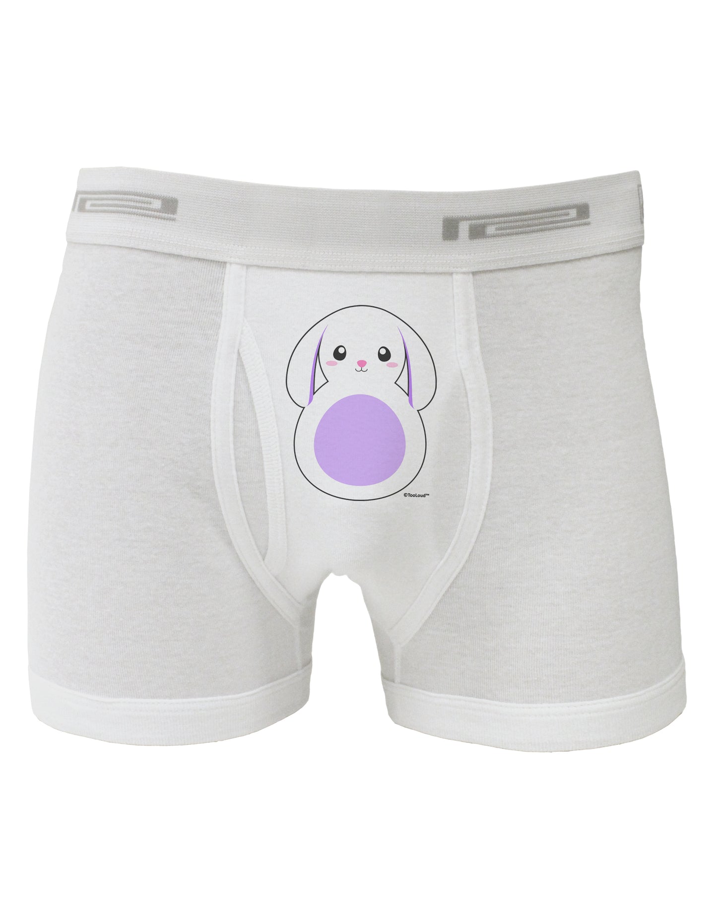 Cute Bunny with Floppy Ears - Purple Boxer Briefs by TooLoud-Boxer Briefs-TooLoud-White-Small-Davson Sales