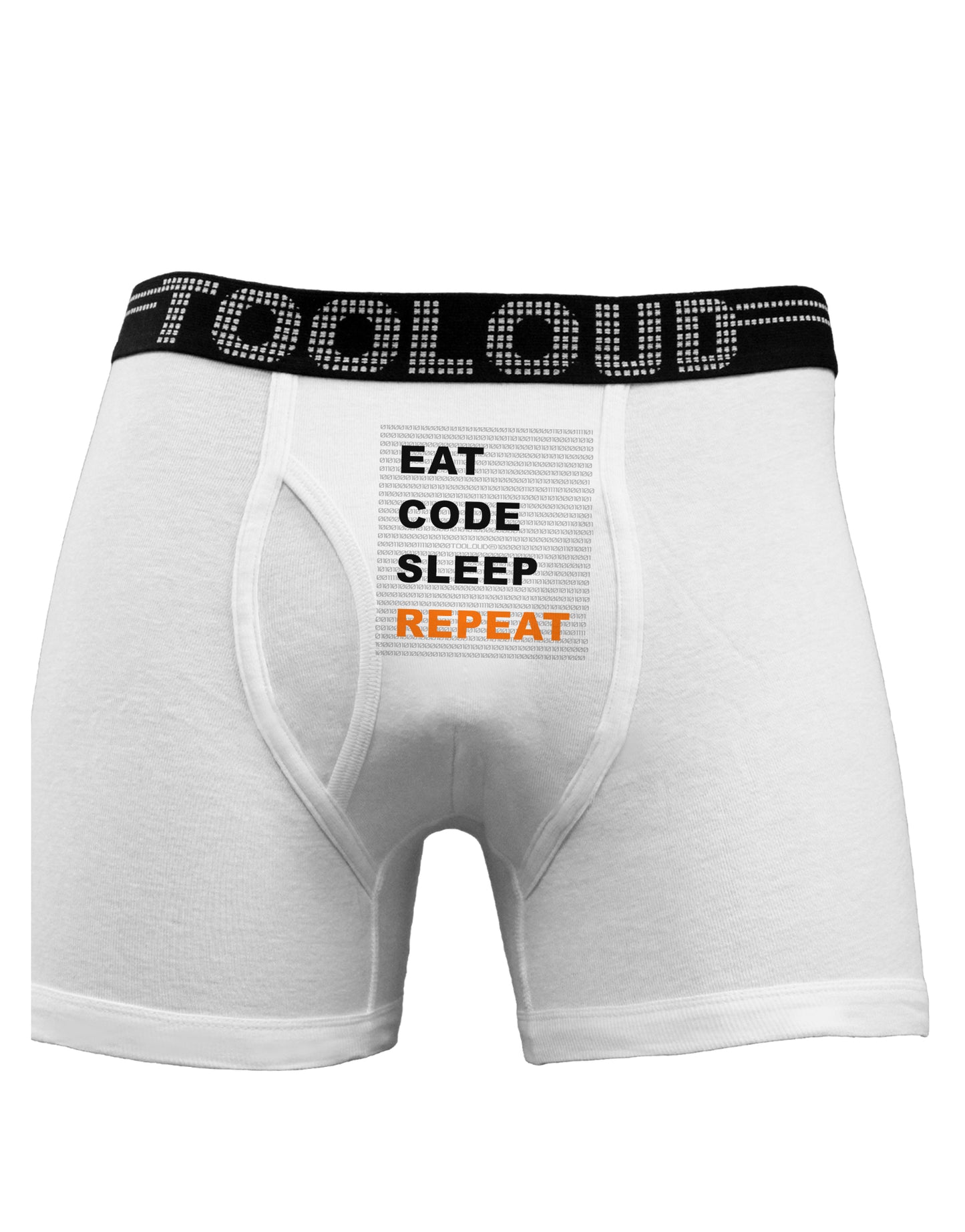 Eat Sleep Code Repeat Boxer Briefs by TooLoud-Boxer Briefs-TooLoud-White-Small-Davson Sales
