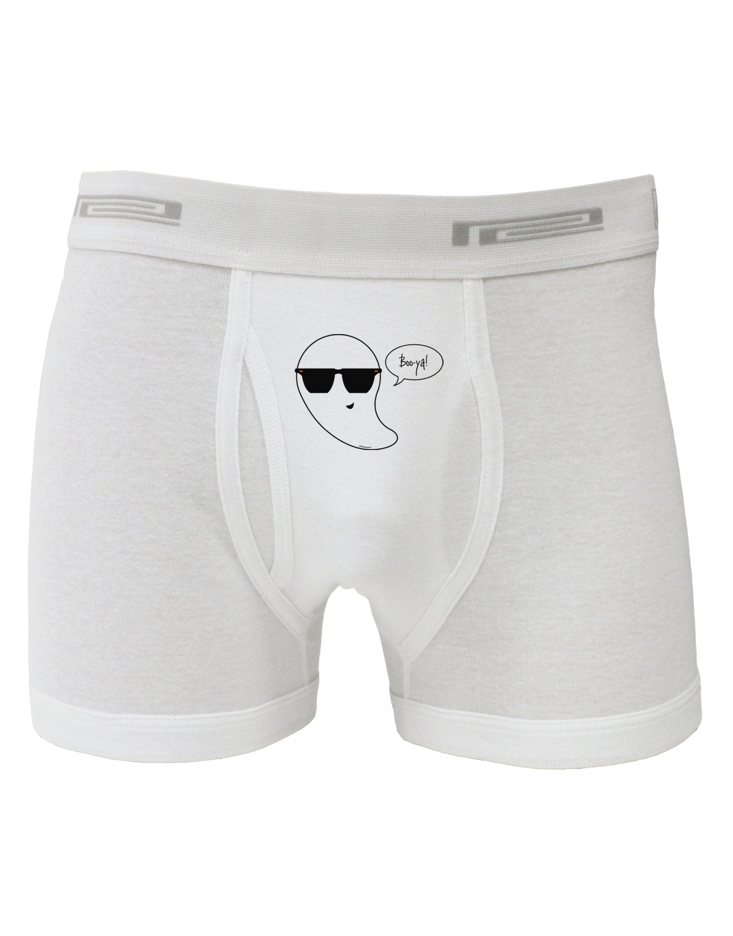 Boo Ya Cool Ghost Halloween Boxer Briefs-Boxer Briefs-TooLoud-White-Small-Davson Sales