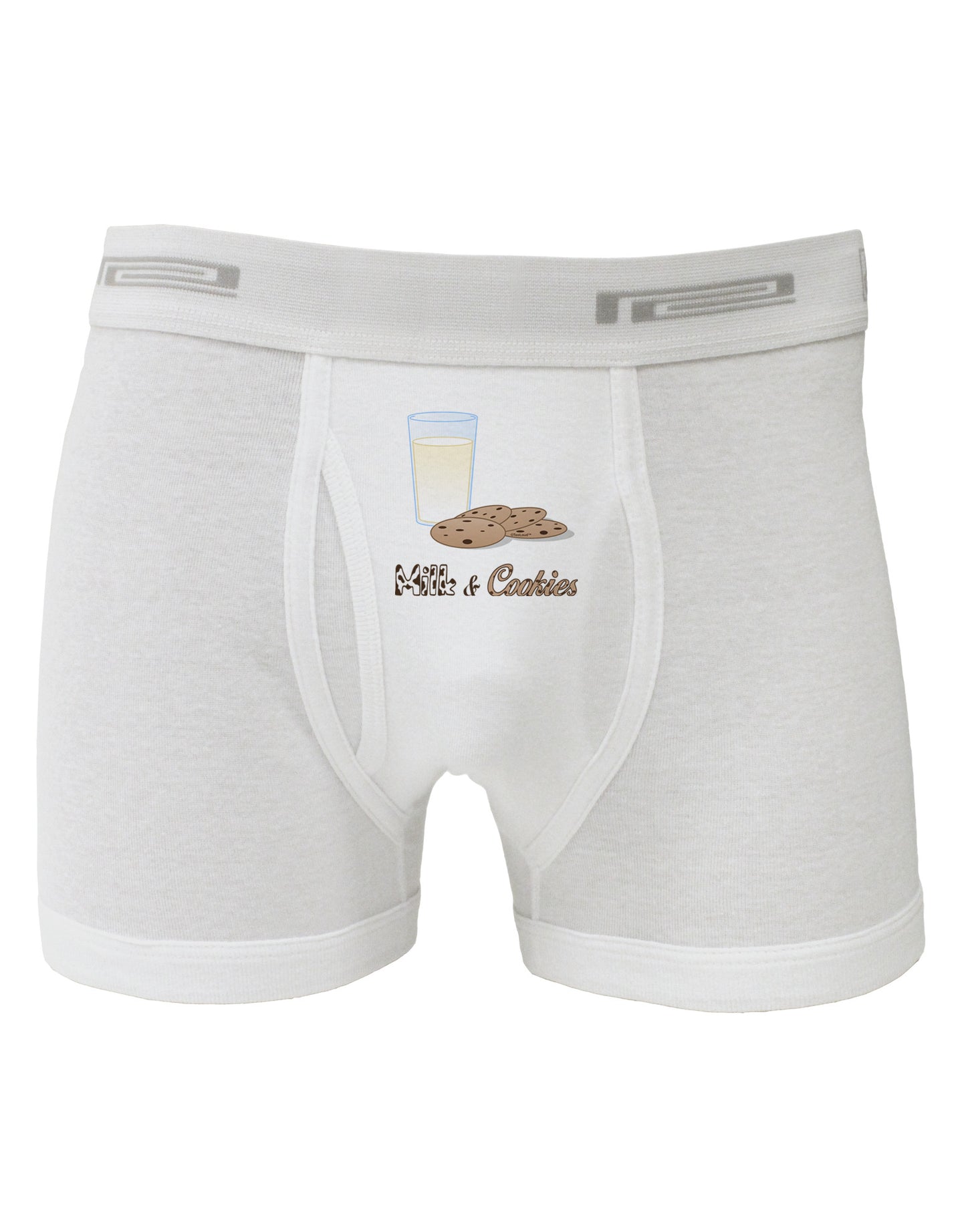 Milk and Cookies Design Text Boxer Briefs-Boxer Briefs-TooLoud-White-Small-Davson Sales
