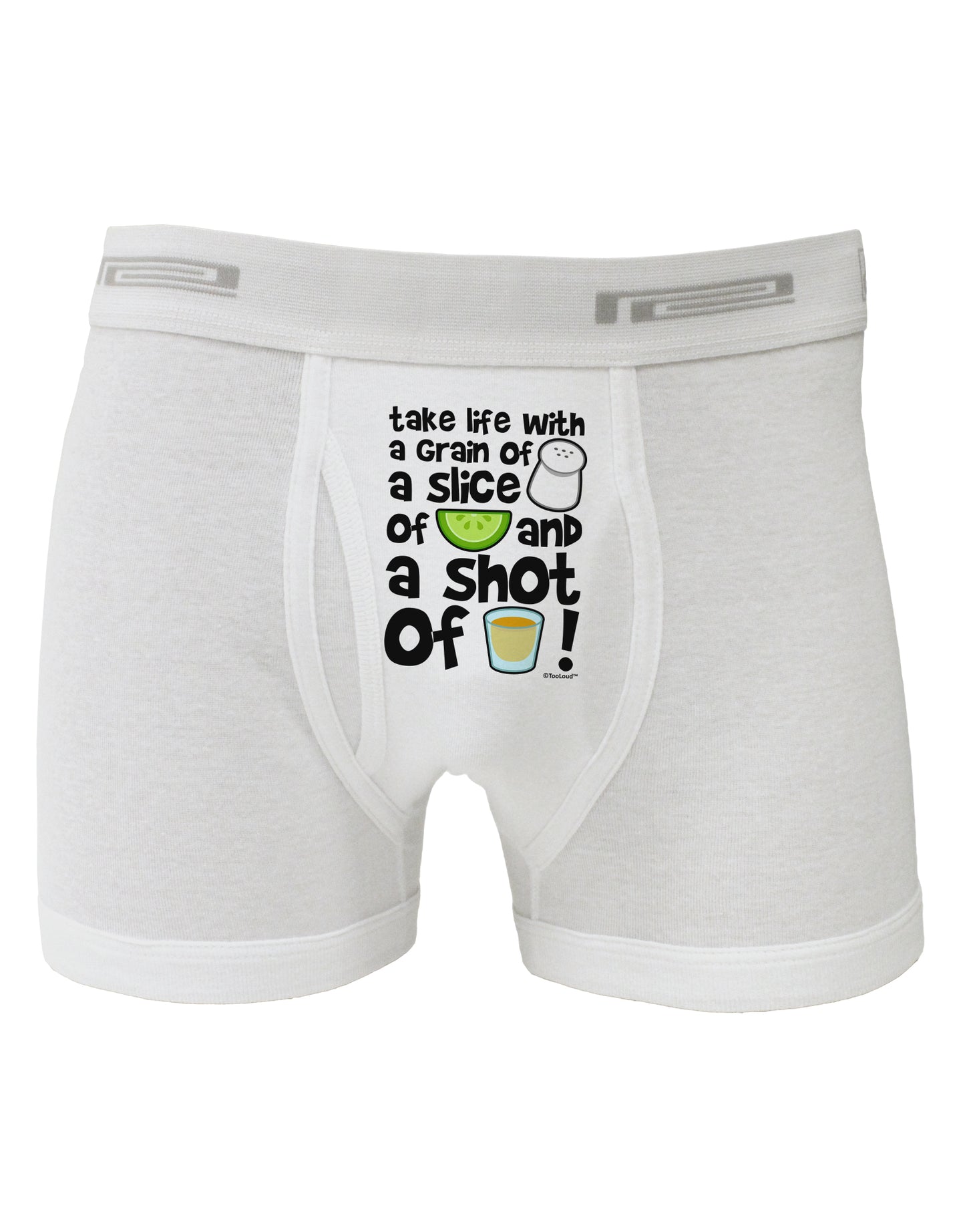 Take Life with a Grain of Salt and a Shot of Tequila Boxer Briefs by TooLoud-Boxer Briefs-TooLoud-White-Small-Davson Sales