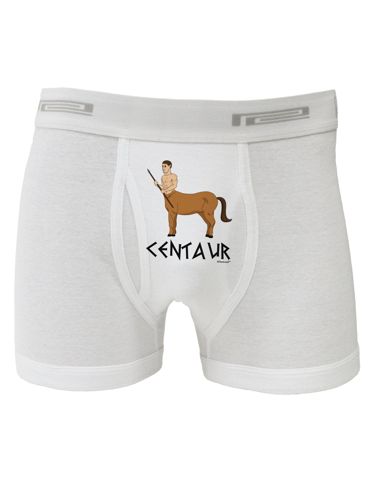 Greek Mythology Centaur Design - Color - Text Boxer Briefs by TooLoud-Boxer Briefs-TooLoud-White-Small-Davson Sales