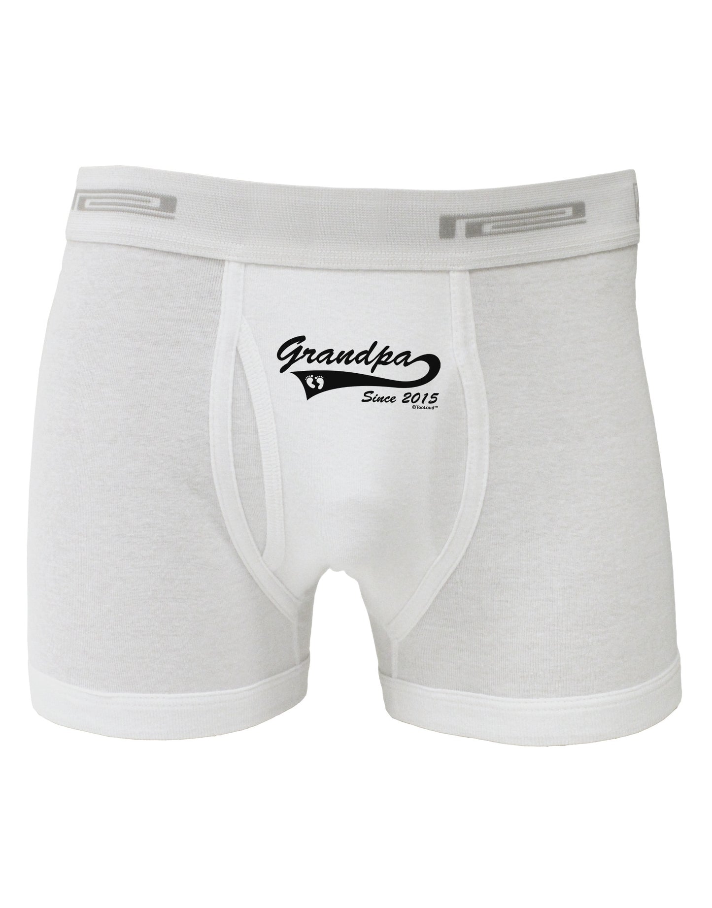 Grandpa Since 2015 Boxer Briefs by TooLoud-Boxer Briefs-TooLoud-White-Small-Davson Sales