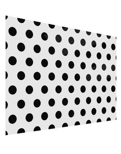 Black Polka Dots on White Gloss Poster Print Landscape - Choose Size by TooLoud-Poster Print-TooLoud-17x11"-Davson Sales