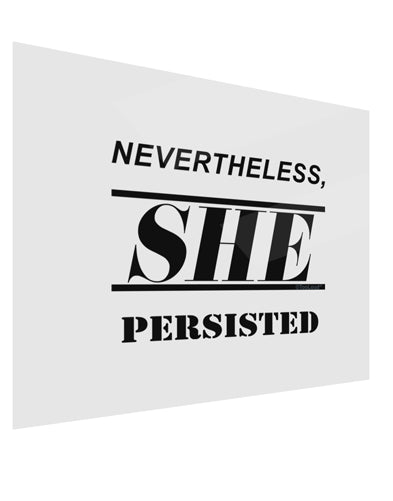 Nevertheless She Persisted Women's Rights Gloss Poster Print Landscape - Choose Size by TooLoud-Poster Print-TooLoud-17x11"-Davson Sales