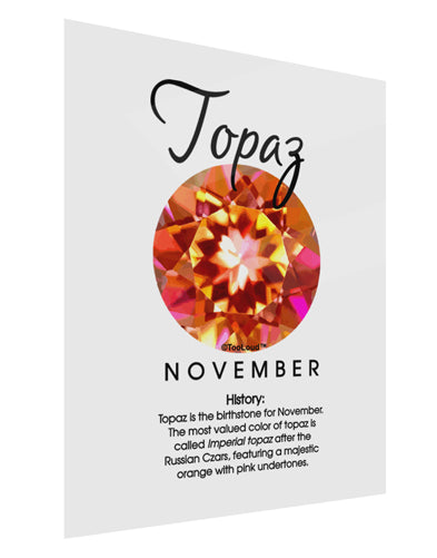 Birthstone Topaz Gloss Poster Print Portrait - Choose Size by TooLoud-Poster Print-TooLoud-11x17"-Davson Sales