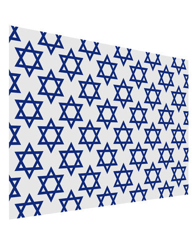 Stars of David Jewish Matte Poster Print Landscape - Choose Size by TooLoud-Poster Print-TooLoud-17x11"-Davson Sales