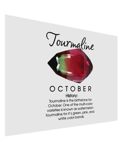 Birthstone Tourmaline Matte Poster Print Landscape - Choose Size by TooLoud-Poster Print-TooLoud-17x11"-Davson Sales