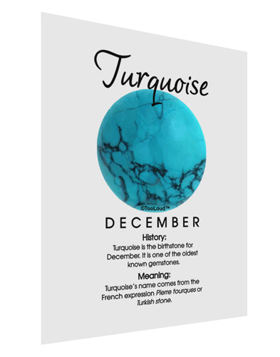 Birthstone Turquoise Matte Poster Print Portrait - Choose Size by TooLoud-Poster Print-TooLoud-11x17"-Davson Sales