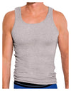 Custom Personalized Image and Text Mens Ribbed Tank Top-Mens Ribbed Tank Top-TooLoud-Heather-Gray-Small-Davson Sales