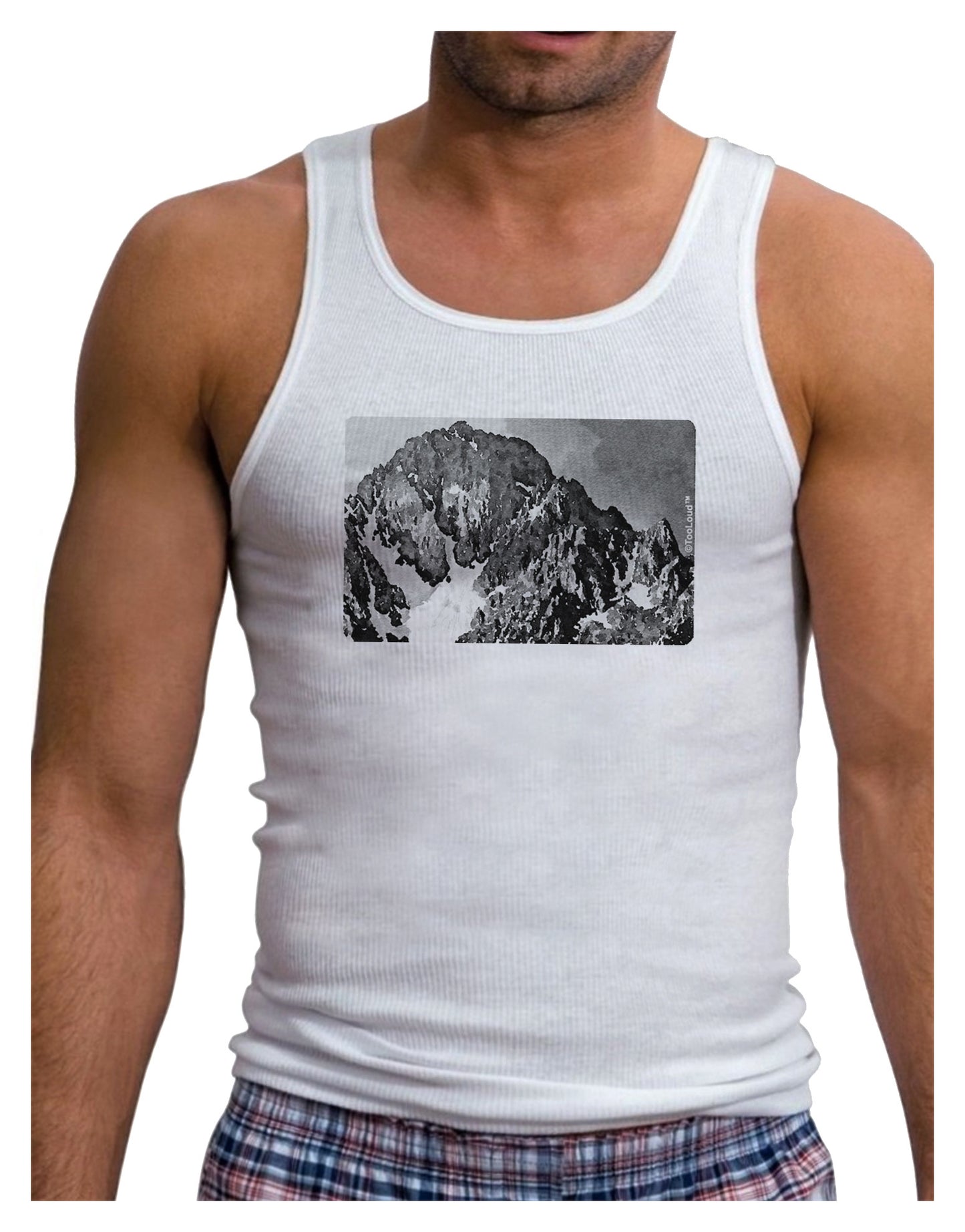 San Juan Mountain Range CO 2 Mens Ribbed Tank Top-Mens Ribbed Tank Top-TooLoud-White-Small-Davson Sales