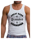 Great Dads get Promoted to Grandpas Mens Ribbed Tank Top-TooLoud-White-Small-Davson Sales
