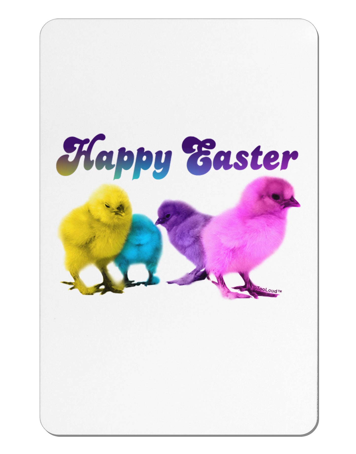Happy Easter Peepers Aluminum Magnet-Fridge Magnet-TooLoud-Davson Sales
