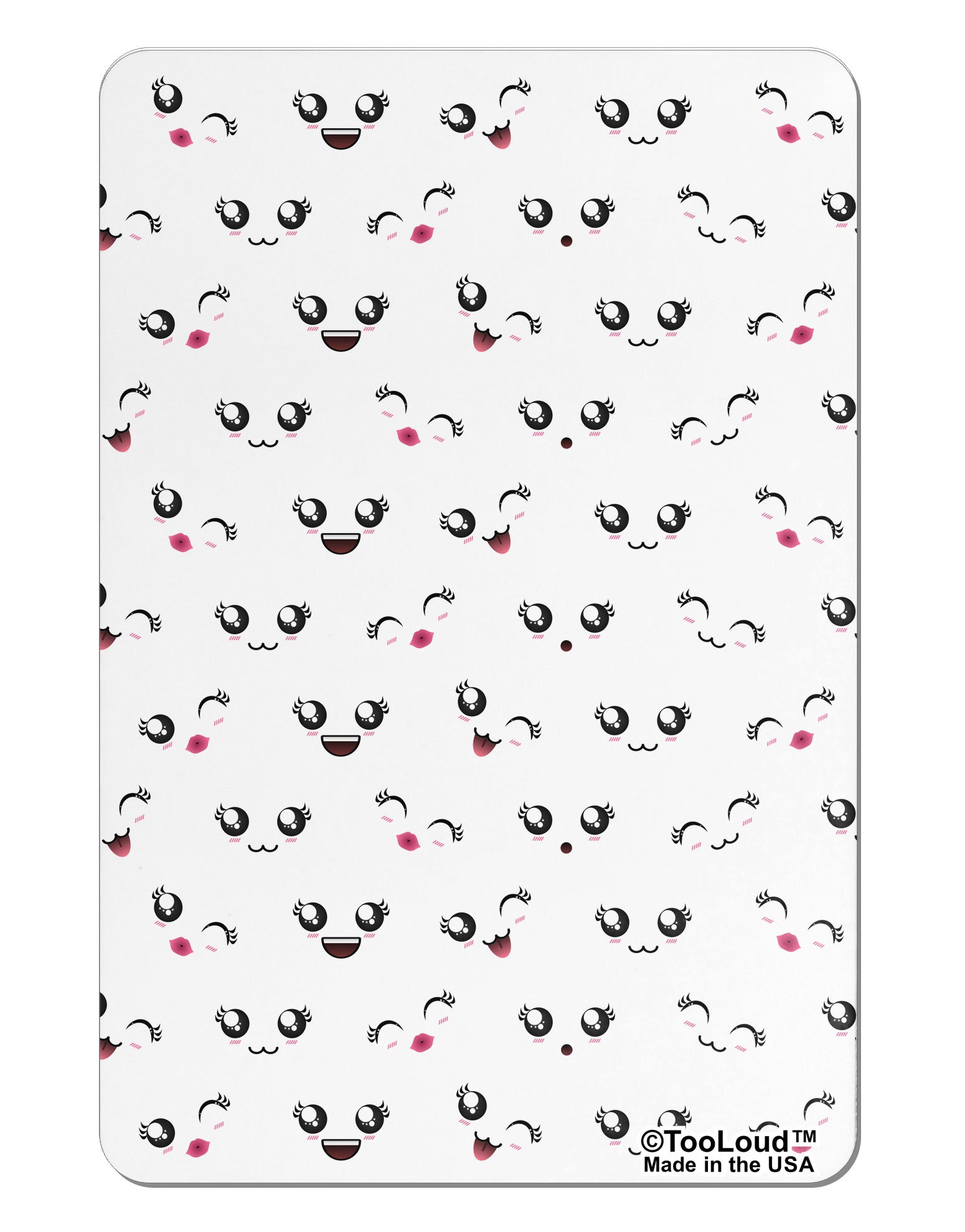 Kyu-T Faces AOP 10 InchRound Wall Clock All Over Print by TooLoud-Wall Clock-TooLoud-White-Davson Sales