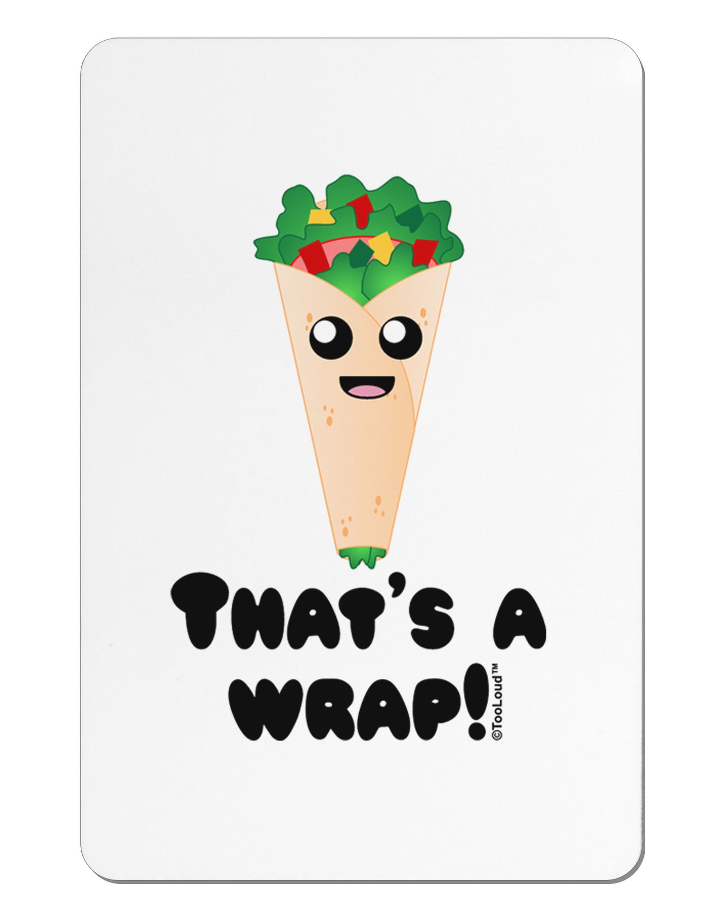 Thats A Wrap Cute Wrap Aluminum Magnet-TooLoud-White-Davson Sales