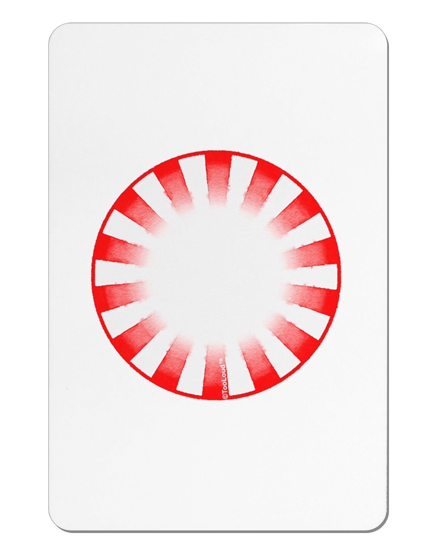 Watercolor Peppermint Aluminum Magnet-TooLoud-White-Davson Sales