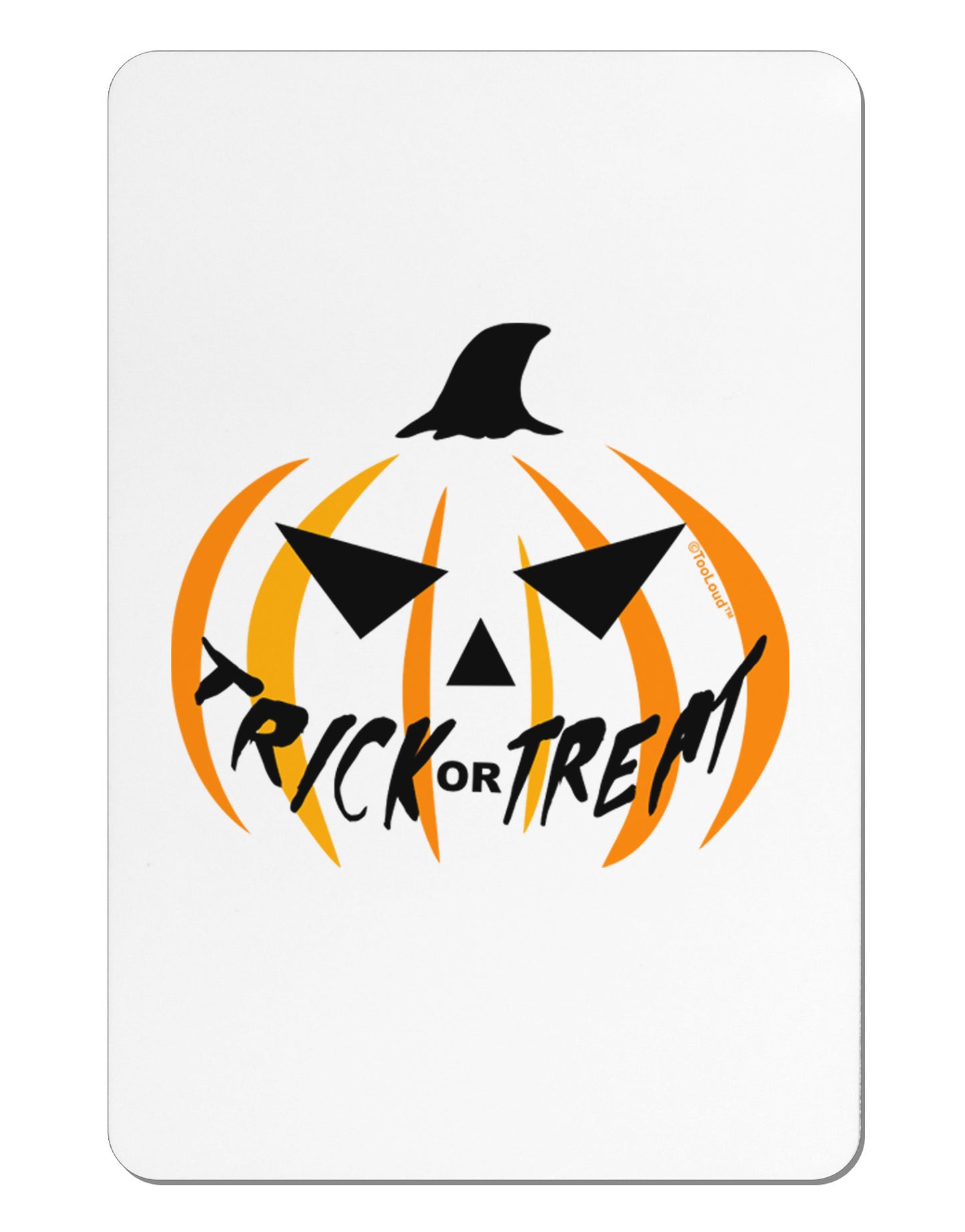 Trick or Treat Jack Aluminum Magnet-TooLoud-White-Davson Sales