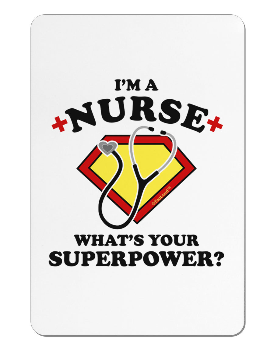 Nurse - Superpower Aluminum Magnet-TooLoud-White-Davson Sales