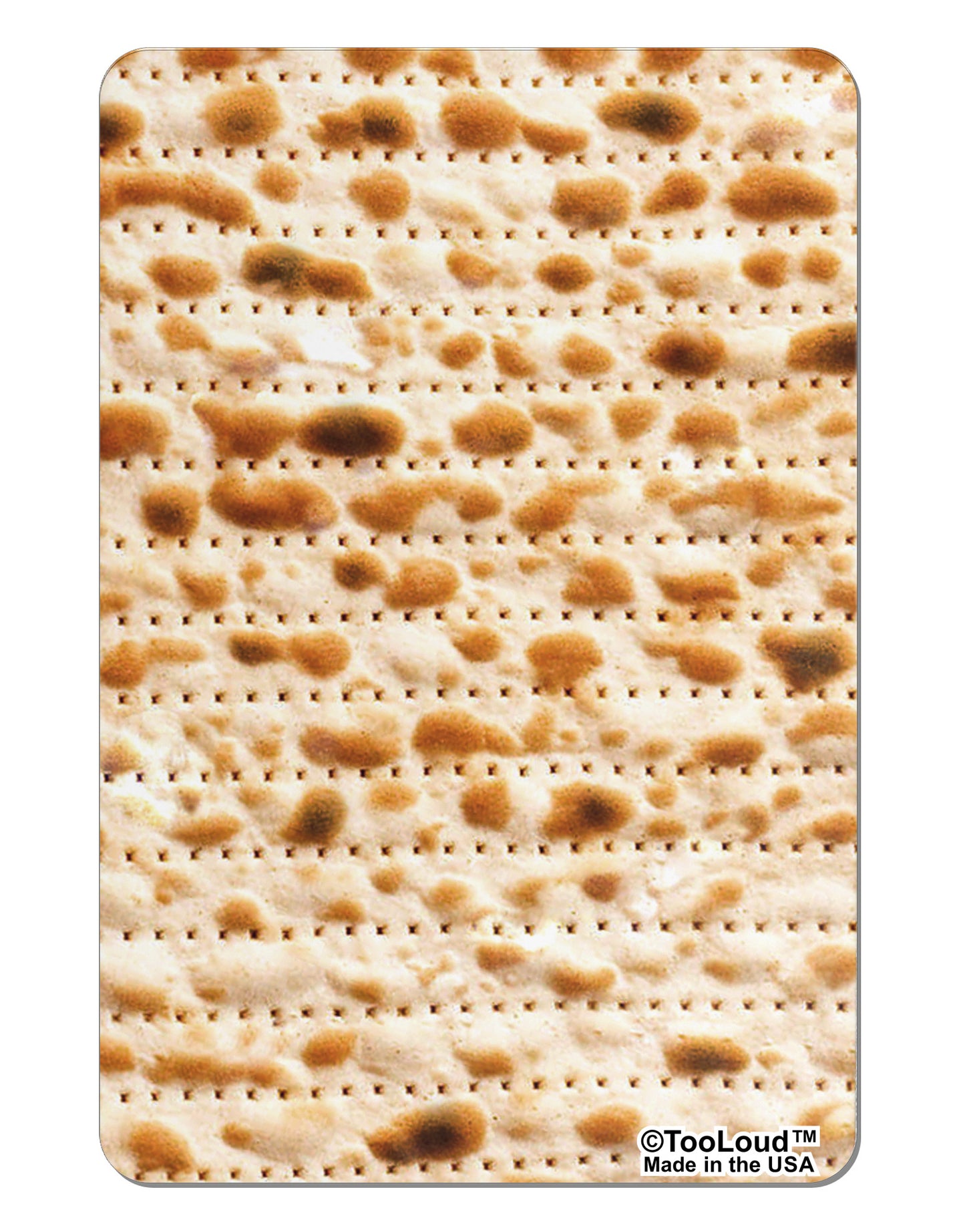 Matzo Aluminum Magnet All Over Print-TooLoud-White-Davson Sales