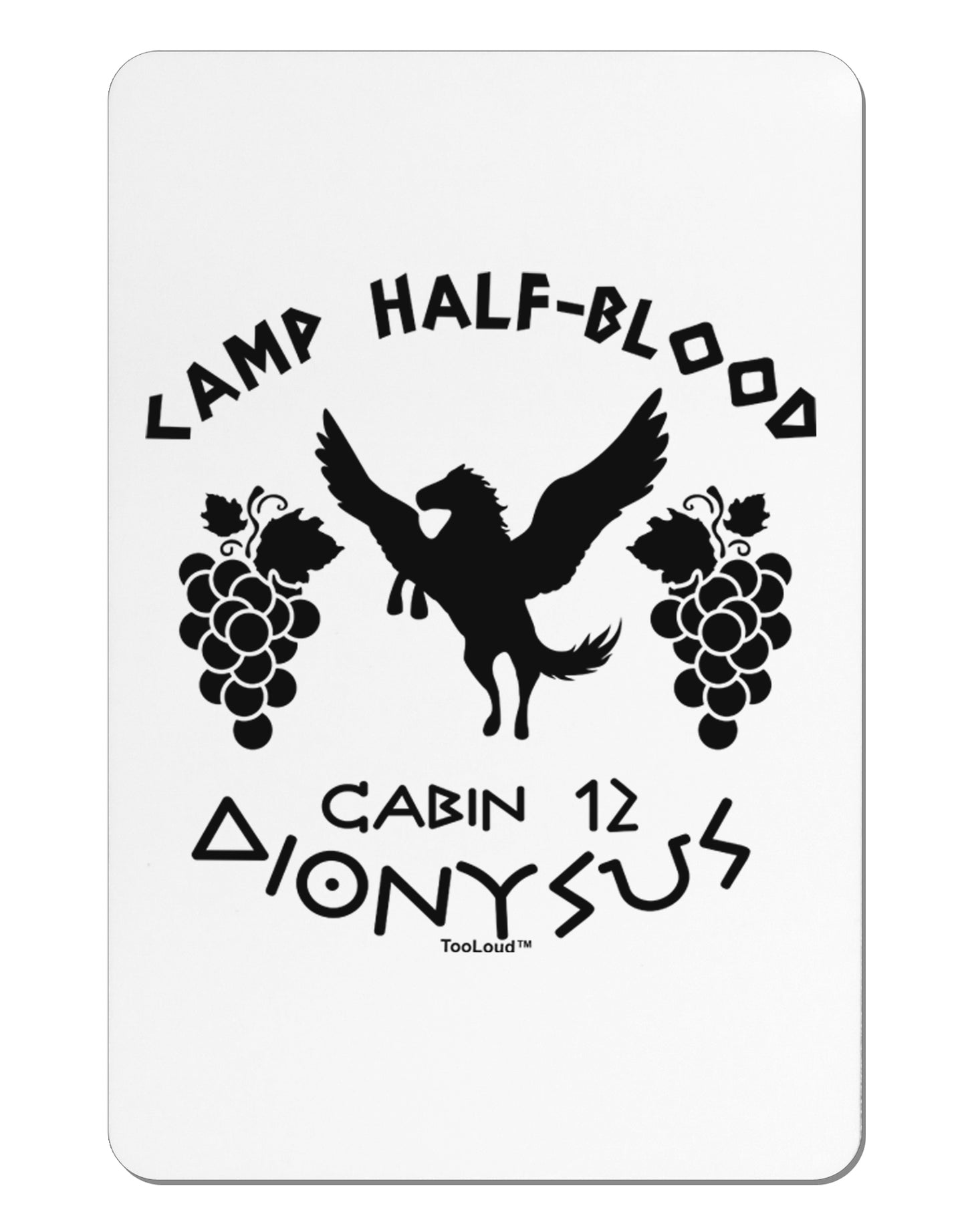 Camp Half Blood Cabin 12 Dionysus Aluminum Magnet by TooLoud-TooLoud-White-Davson Sales