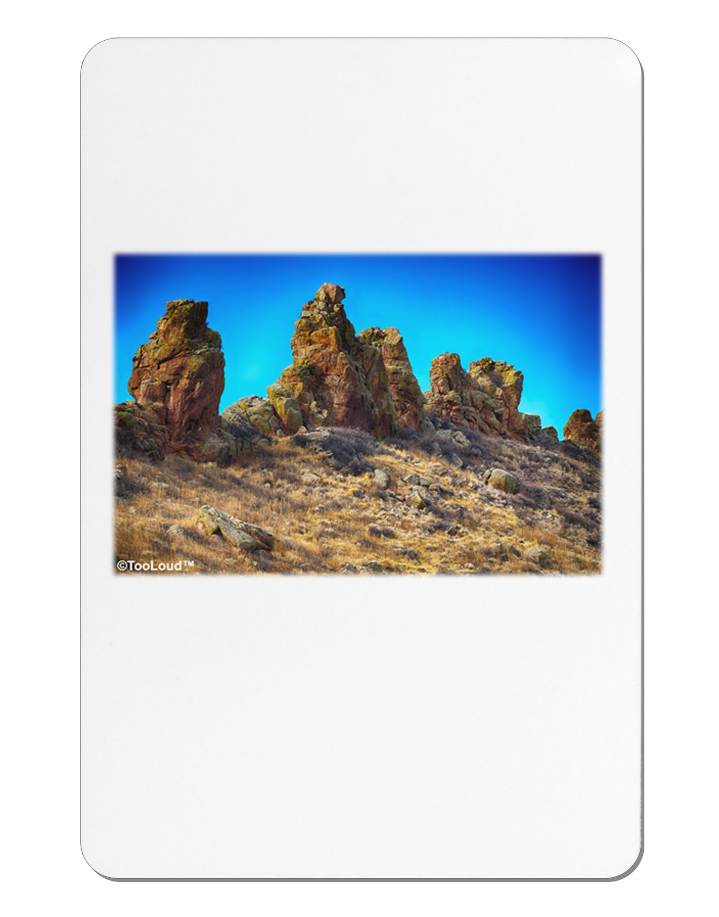 Crags in Colorado Aluminum Magnet by TooLoud-TooLoud-White-Davson Sales