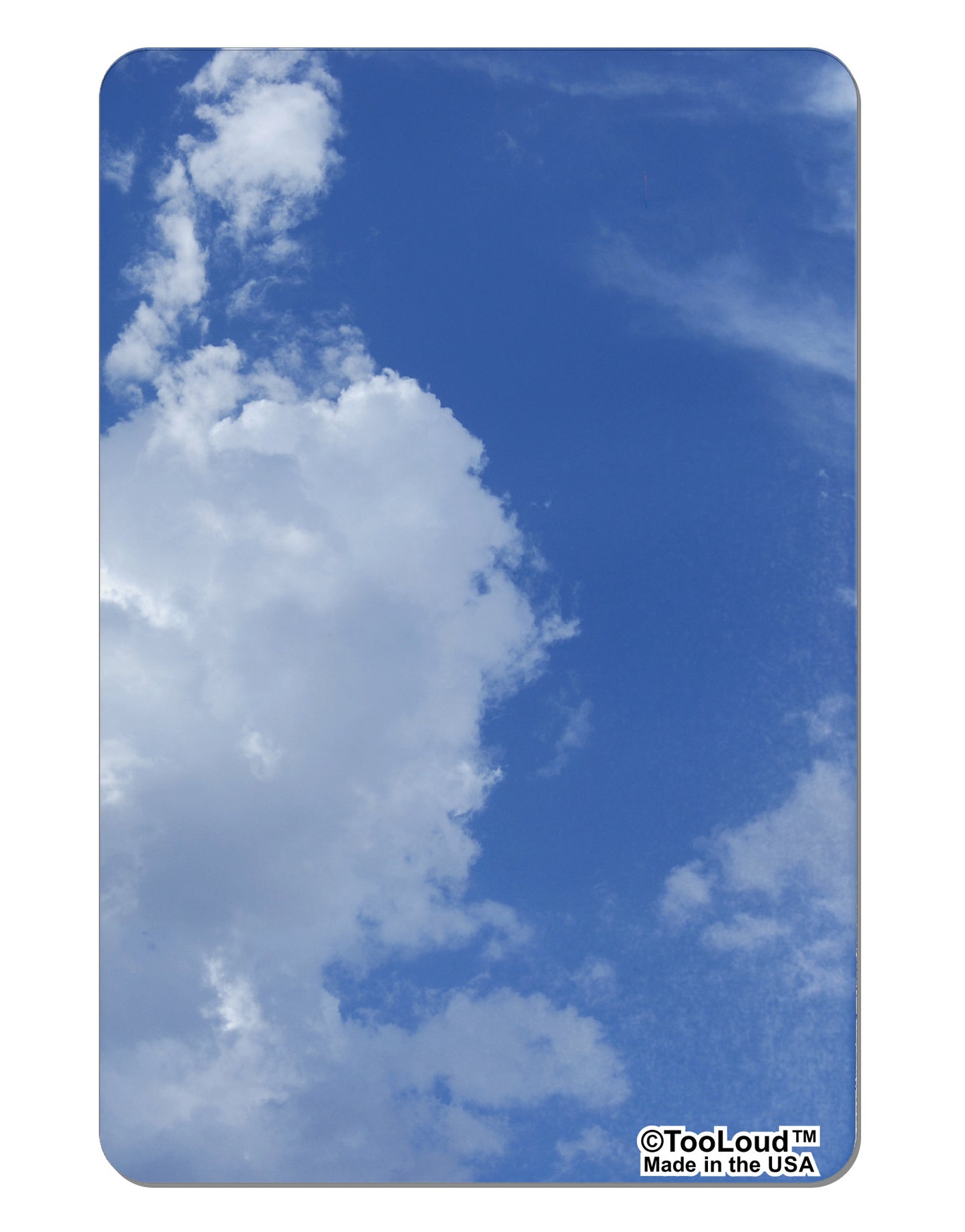 Clouds All Over Aluminum Magnet All Over Print-TooLoud-White-Davson Sales